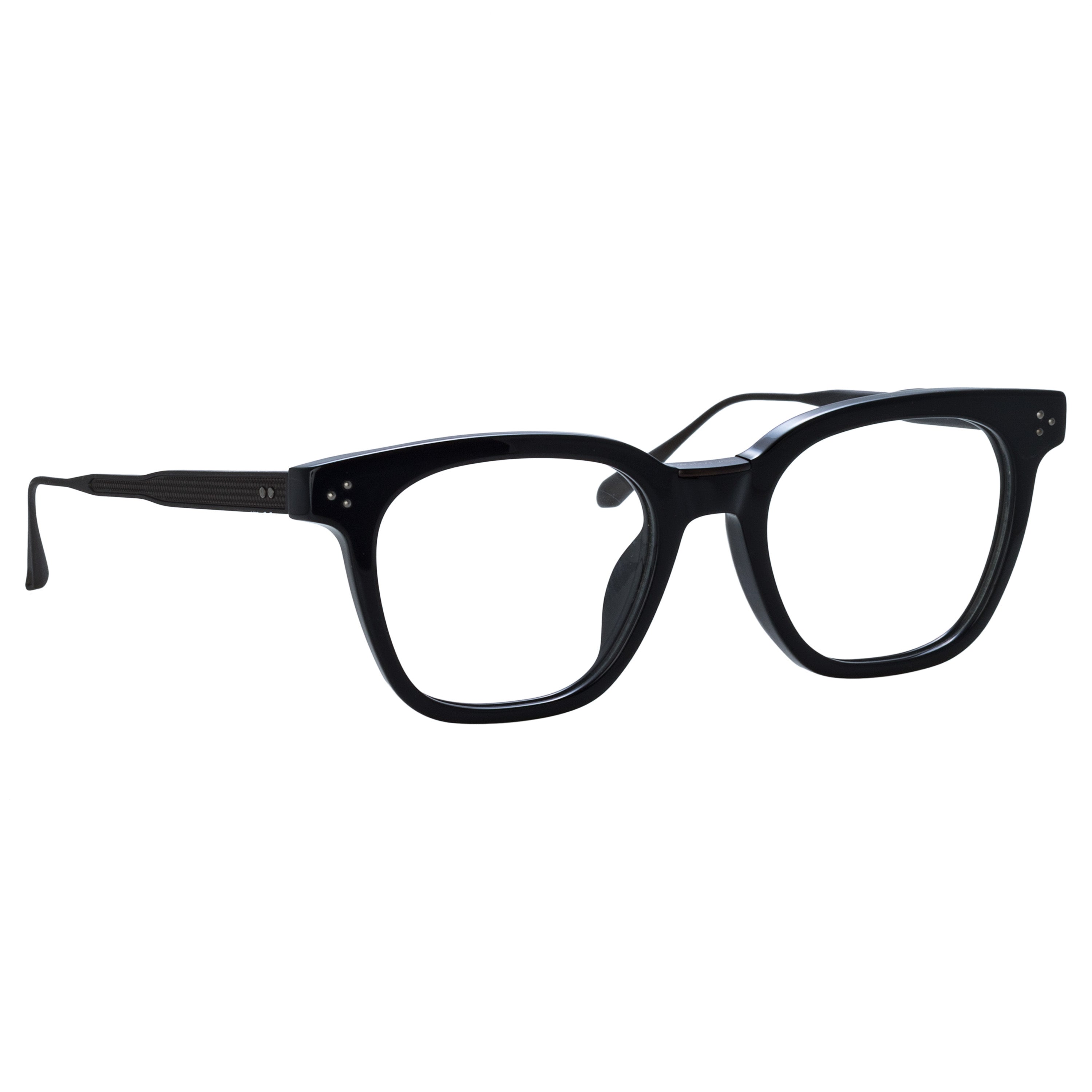 Men's Evans Optical in Black and Matt Nickel