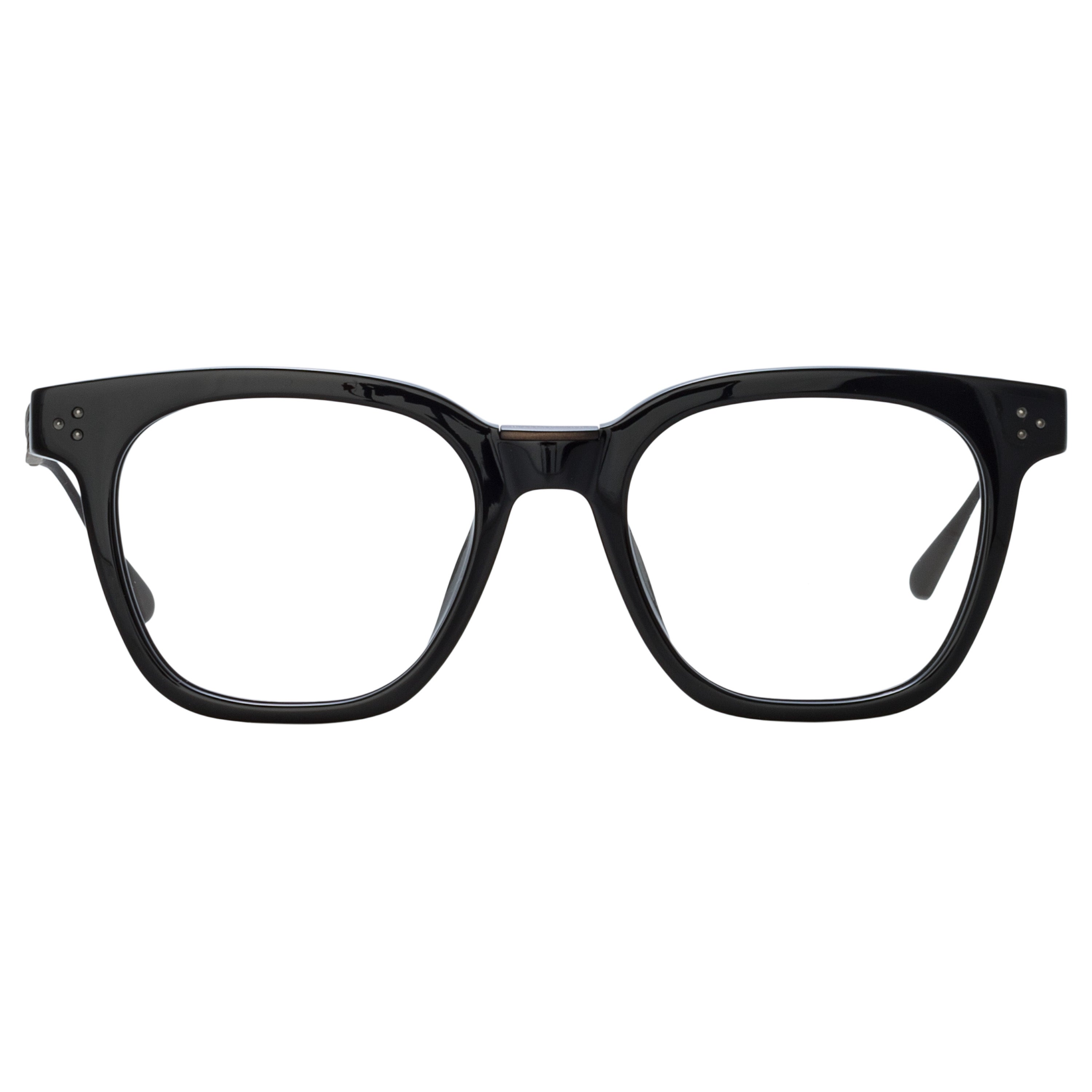 Men's Evans Optical in Black and Matt Nickel