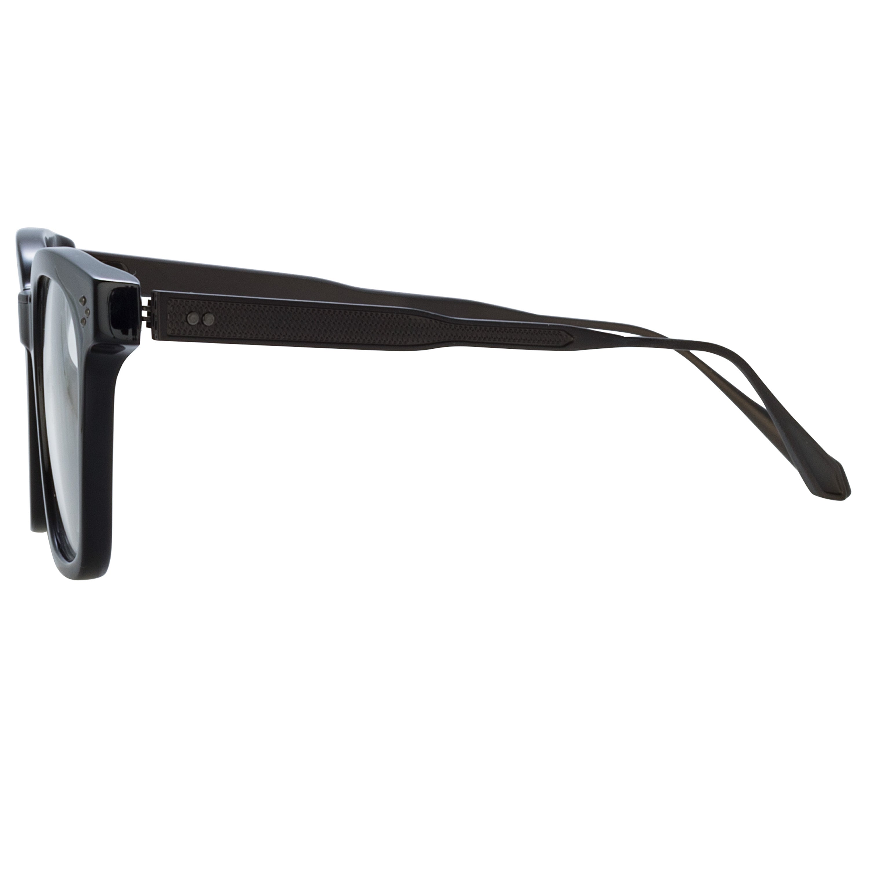 Men's Evans Optical in Black and Matt Nickel