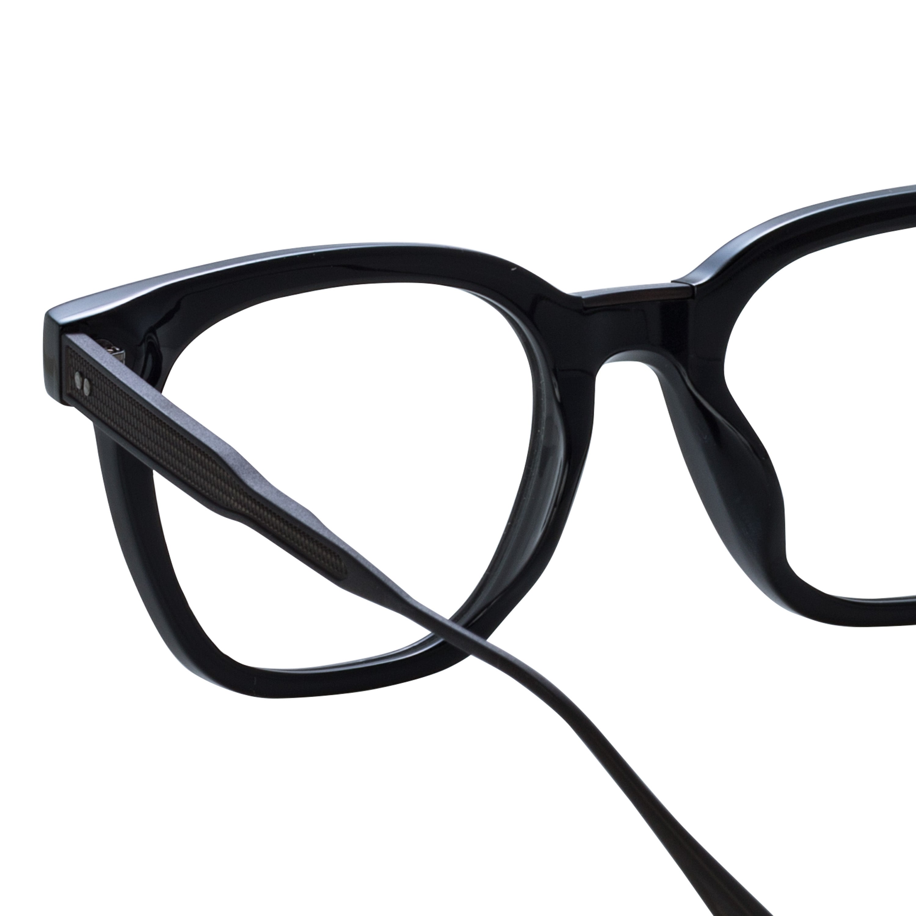 Men's Evans Optical in Black and Matt Nickel