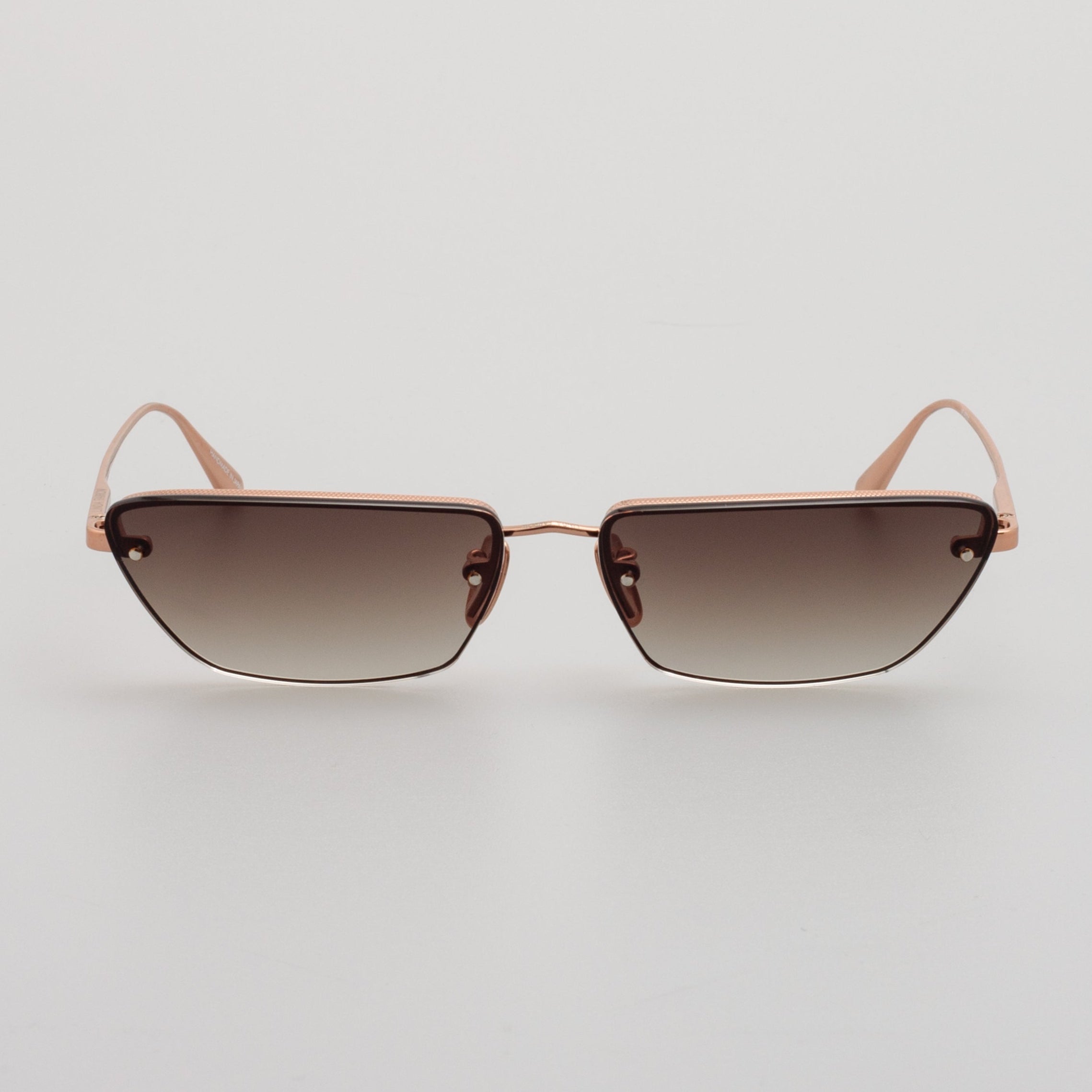 Cleo Cat Eye Sunglasses in 18K Rose Gold