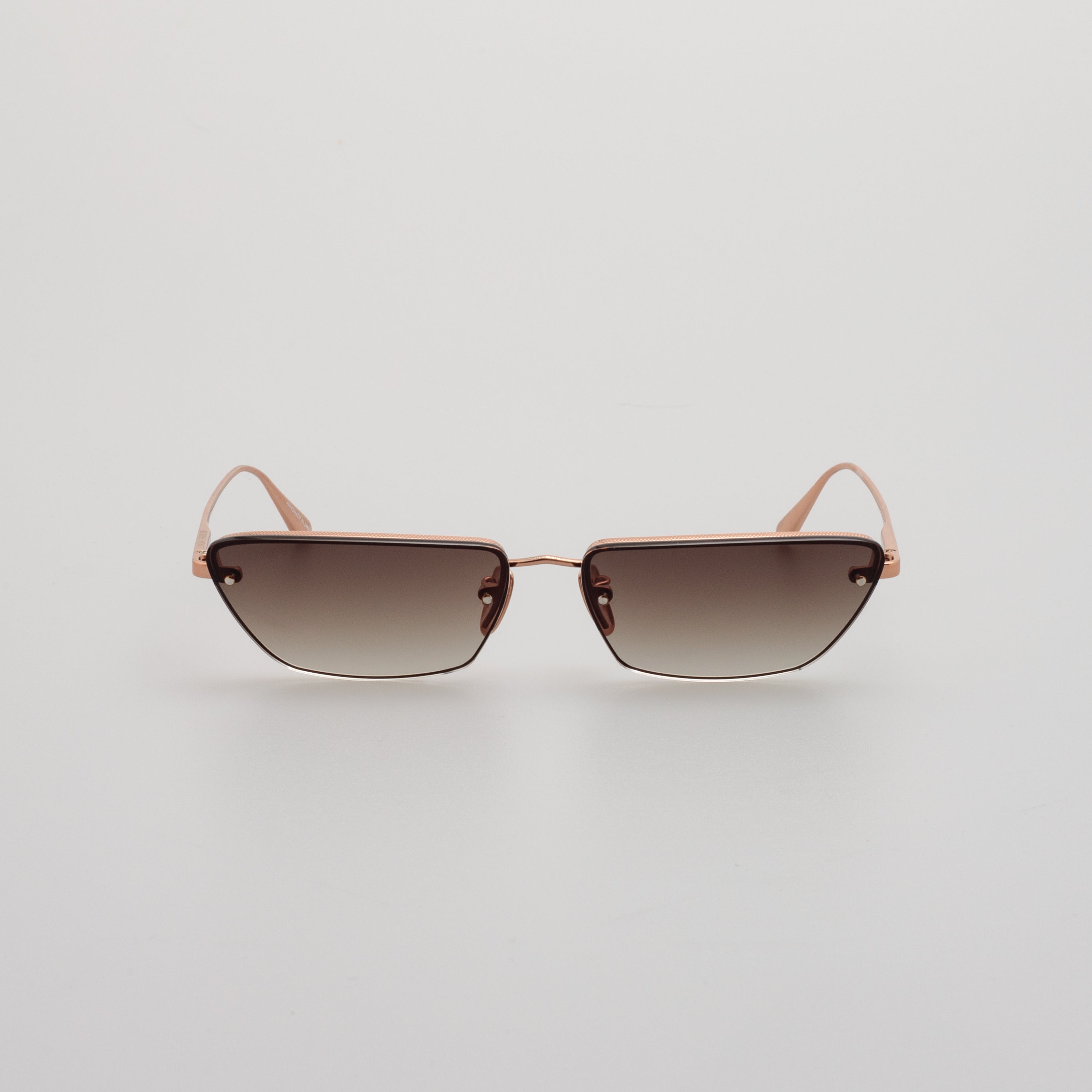 Cleo Cat Eye Sunglasses in Rose Gold