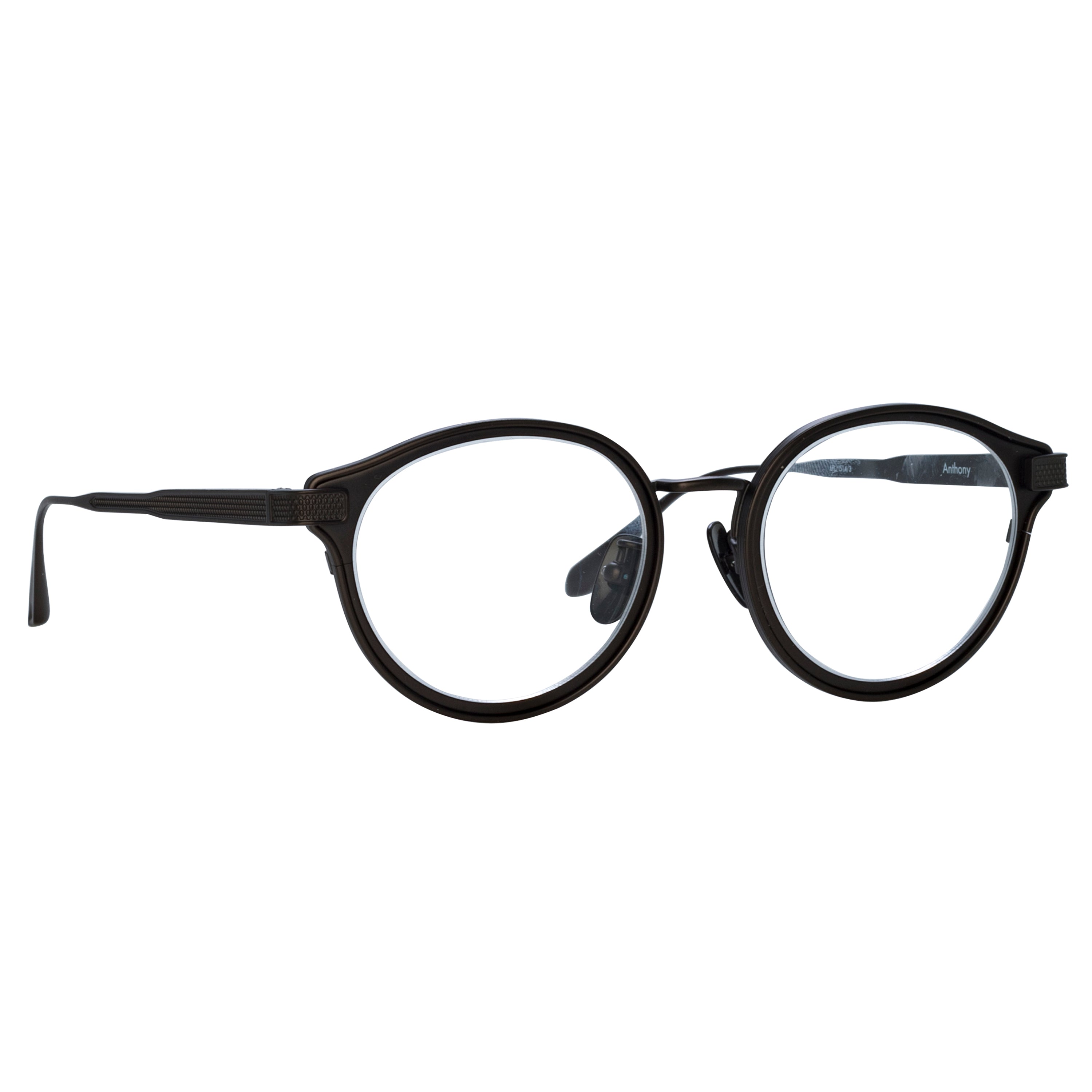 Anthony Oval Optical Frame in Matt Nickel