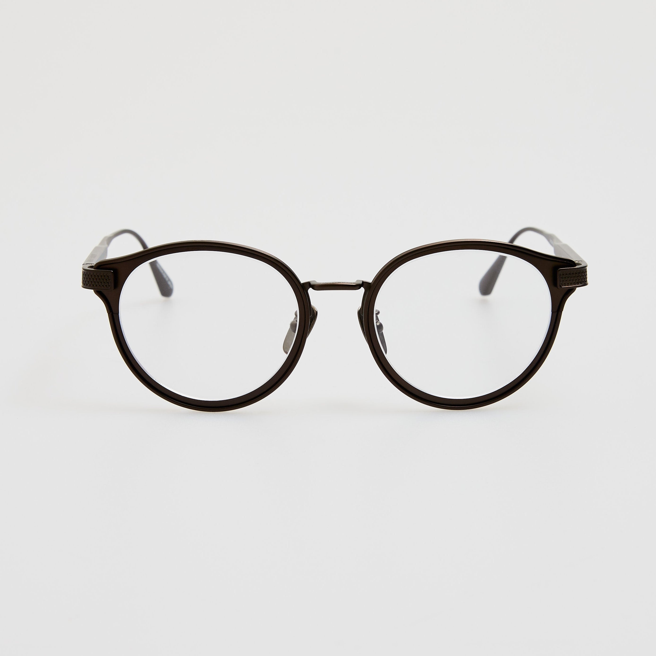 Anthony Oval Optical Frame in Matt Black Nickel
