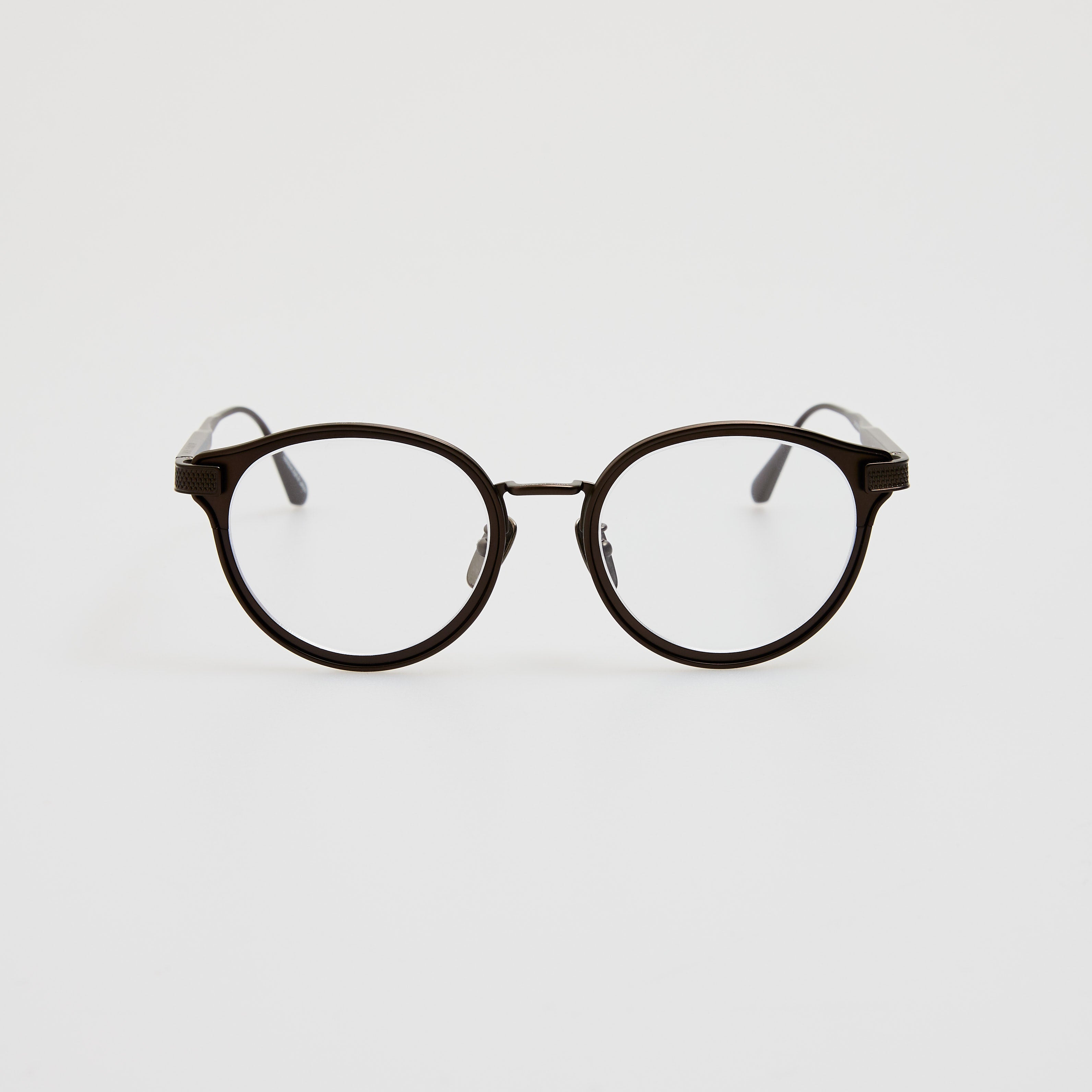 Anthony Oval Optical Frame in Matt Nickel