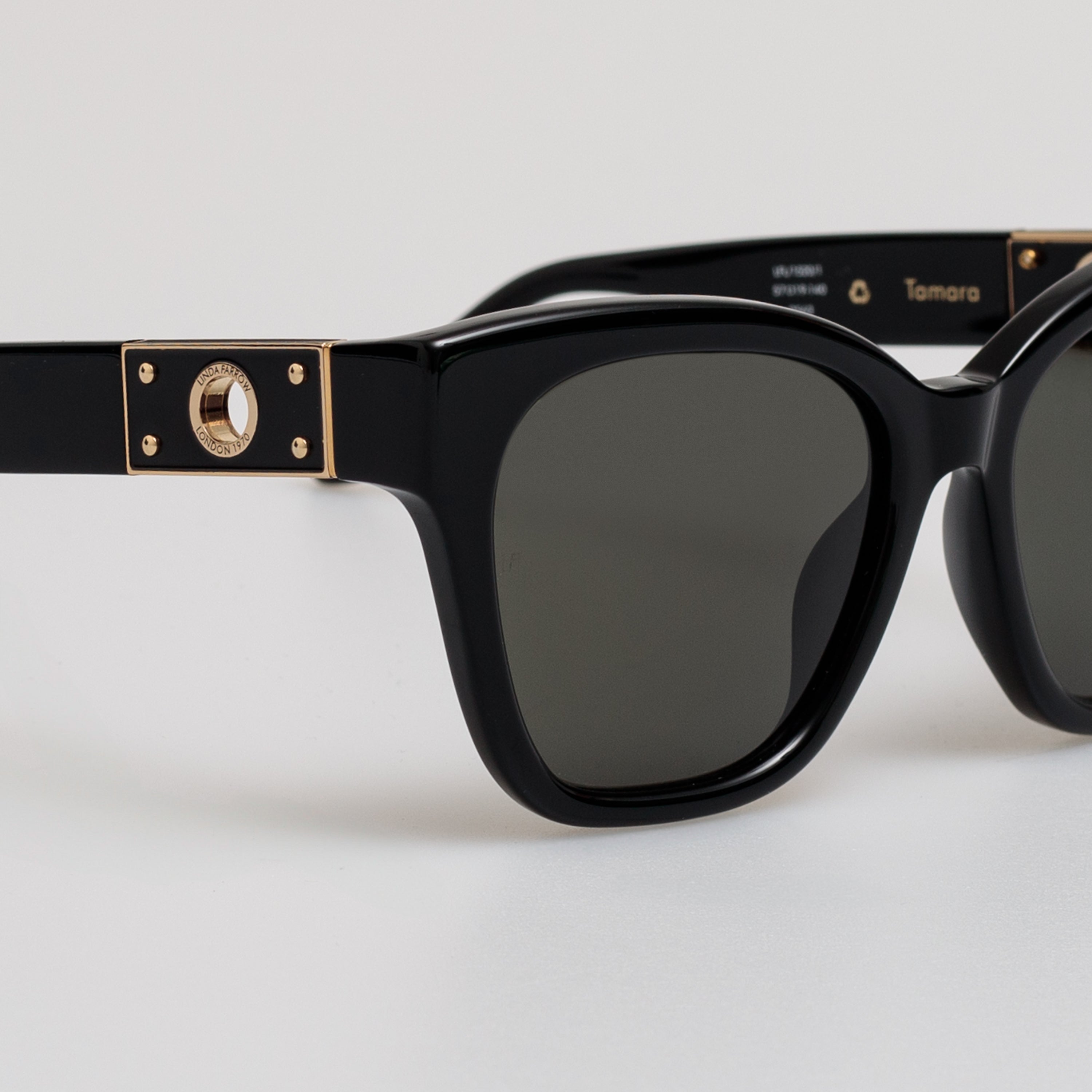 Tamara Cat Eye Sunglasses in Black