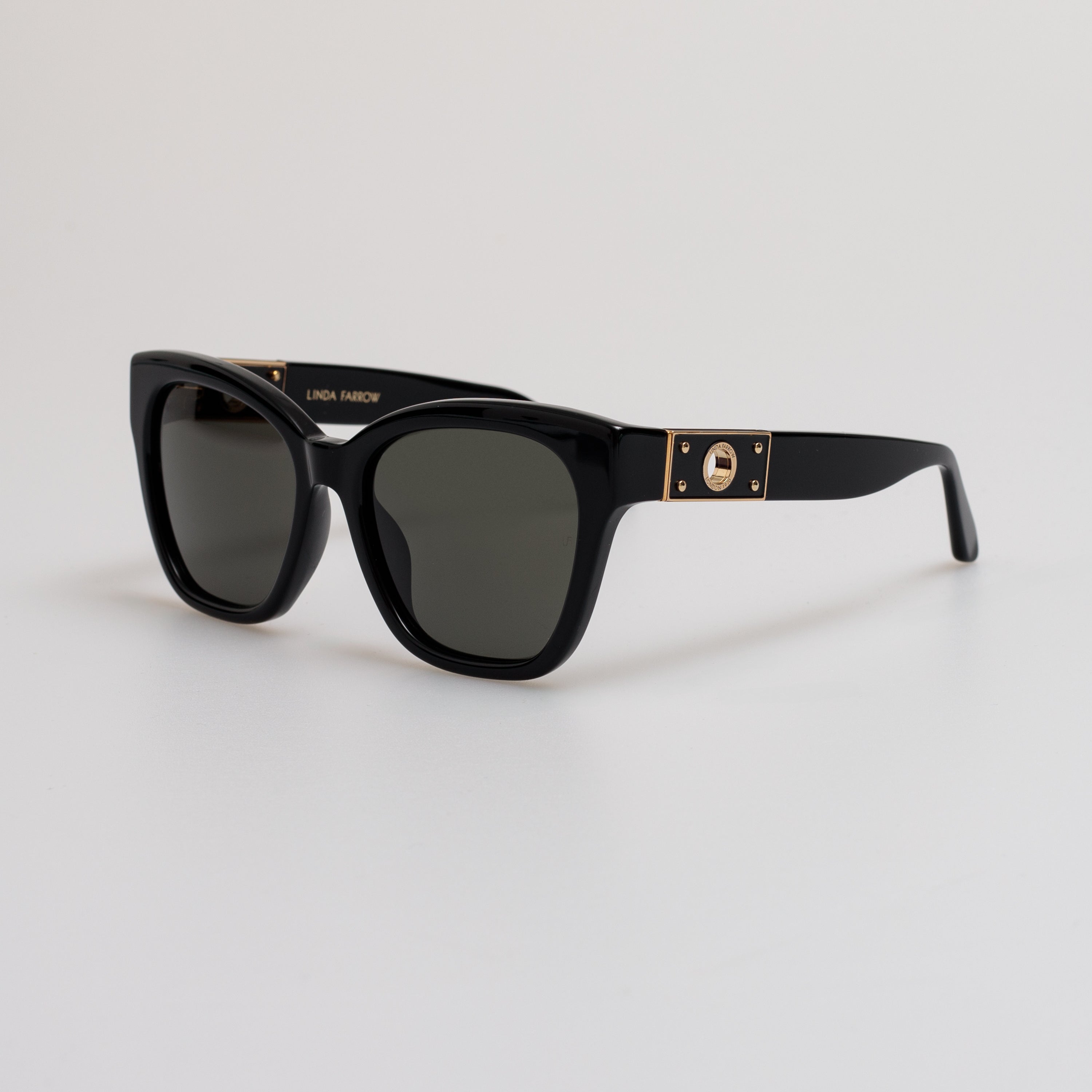 Tamara Cat Eye Sunglasses in Black