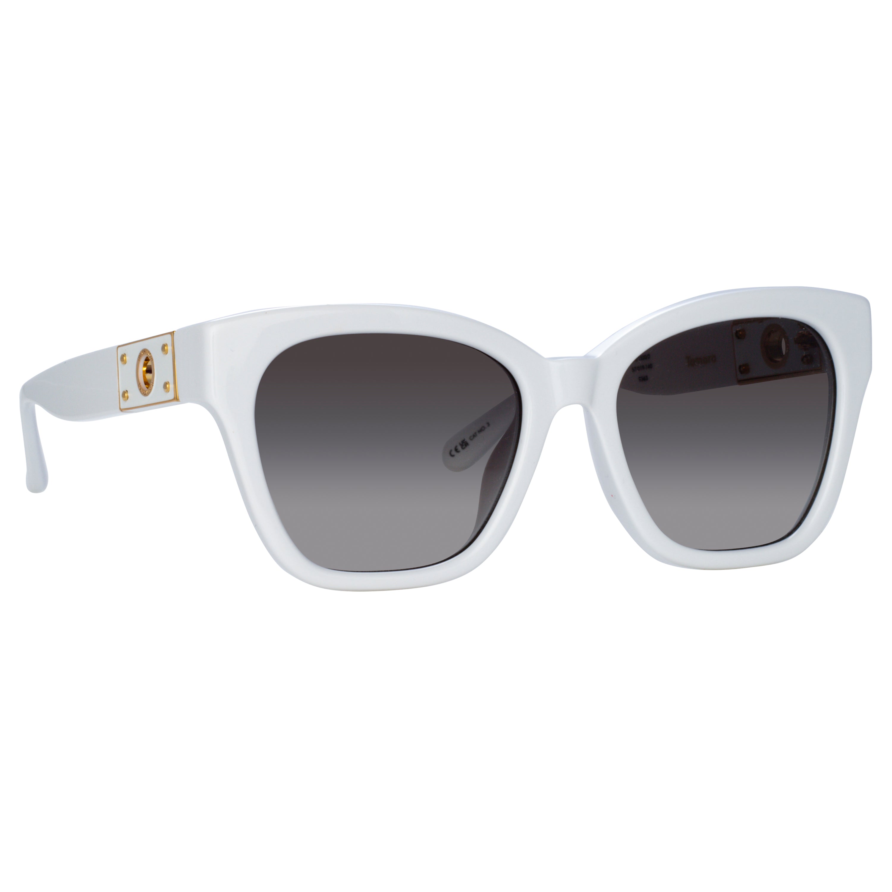 Tamara Cat Eye Sunglasses in White