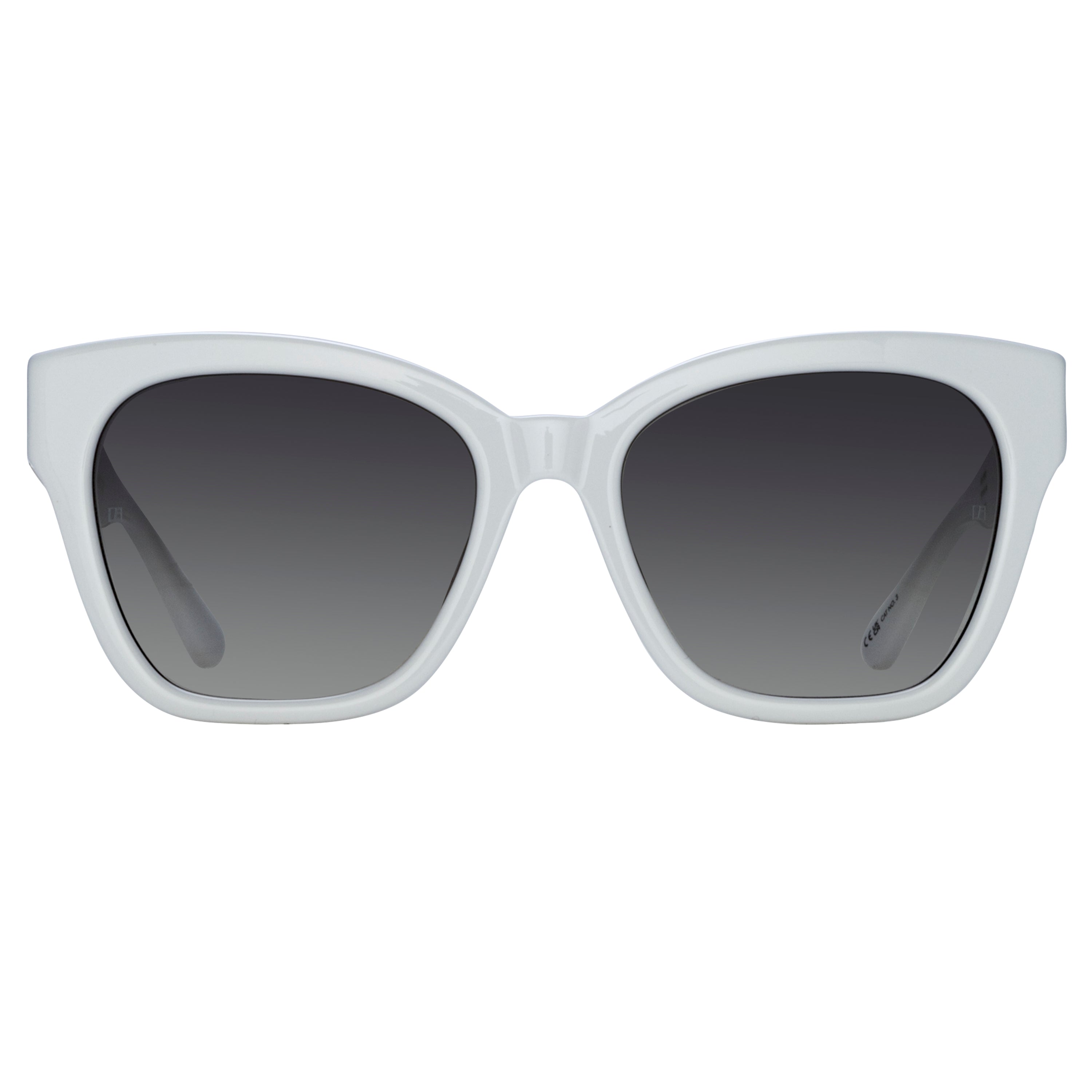 Tamara Cat Eye Sunglasses in White