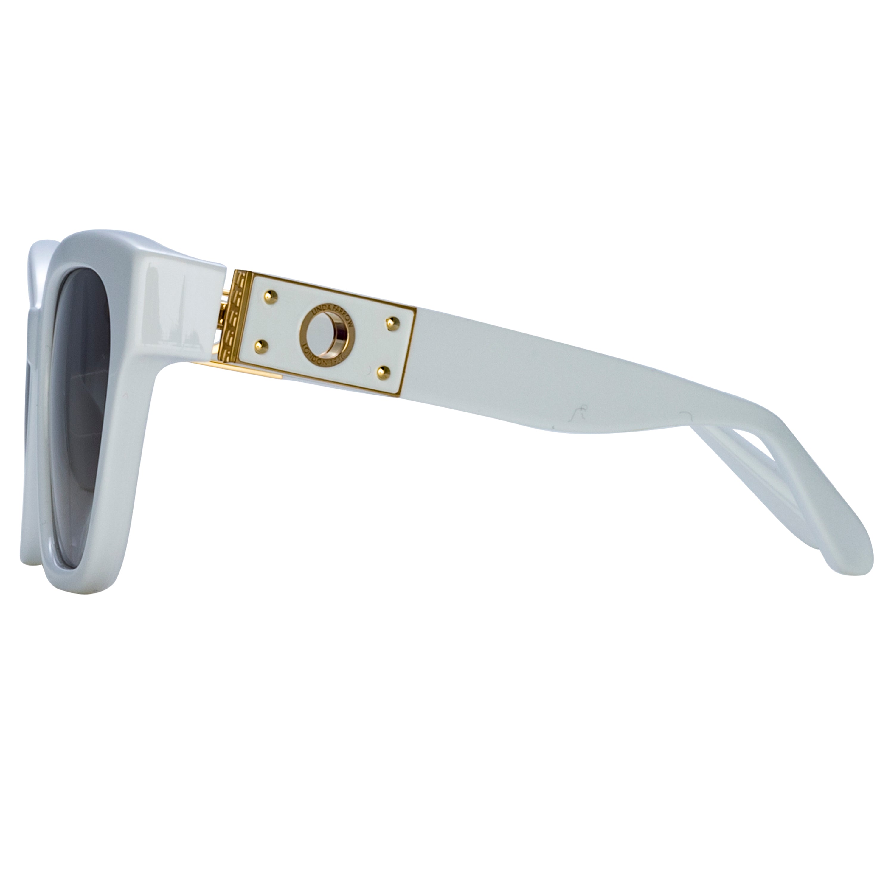 Tamara Cat Eye Sunglasses in White