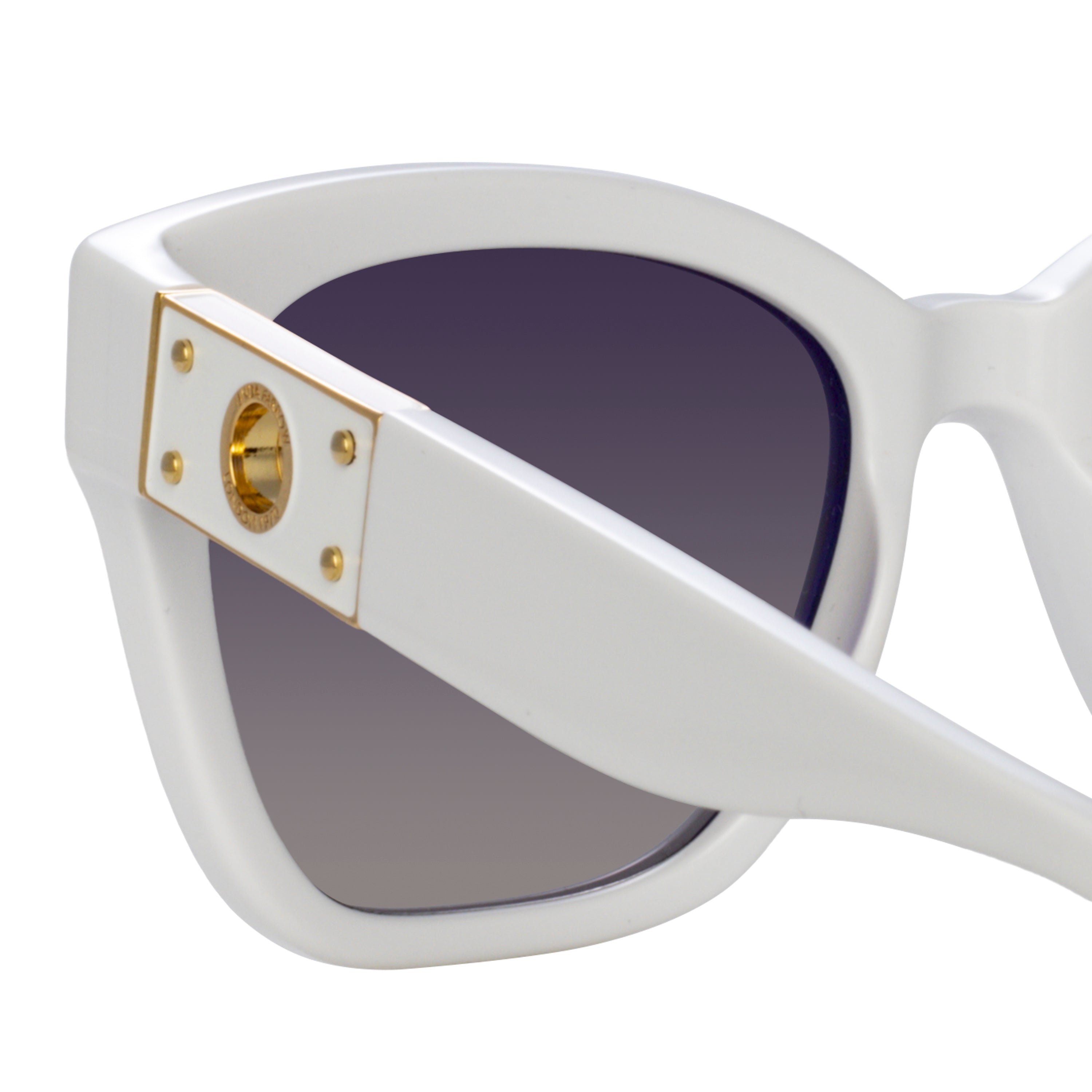 Tamara Cat Eye Sunglasses in White