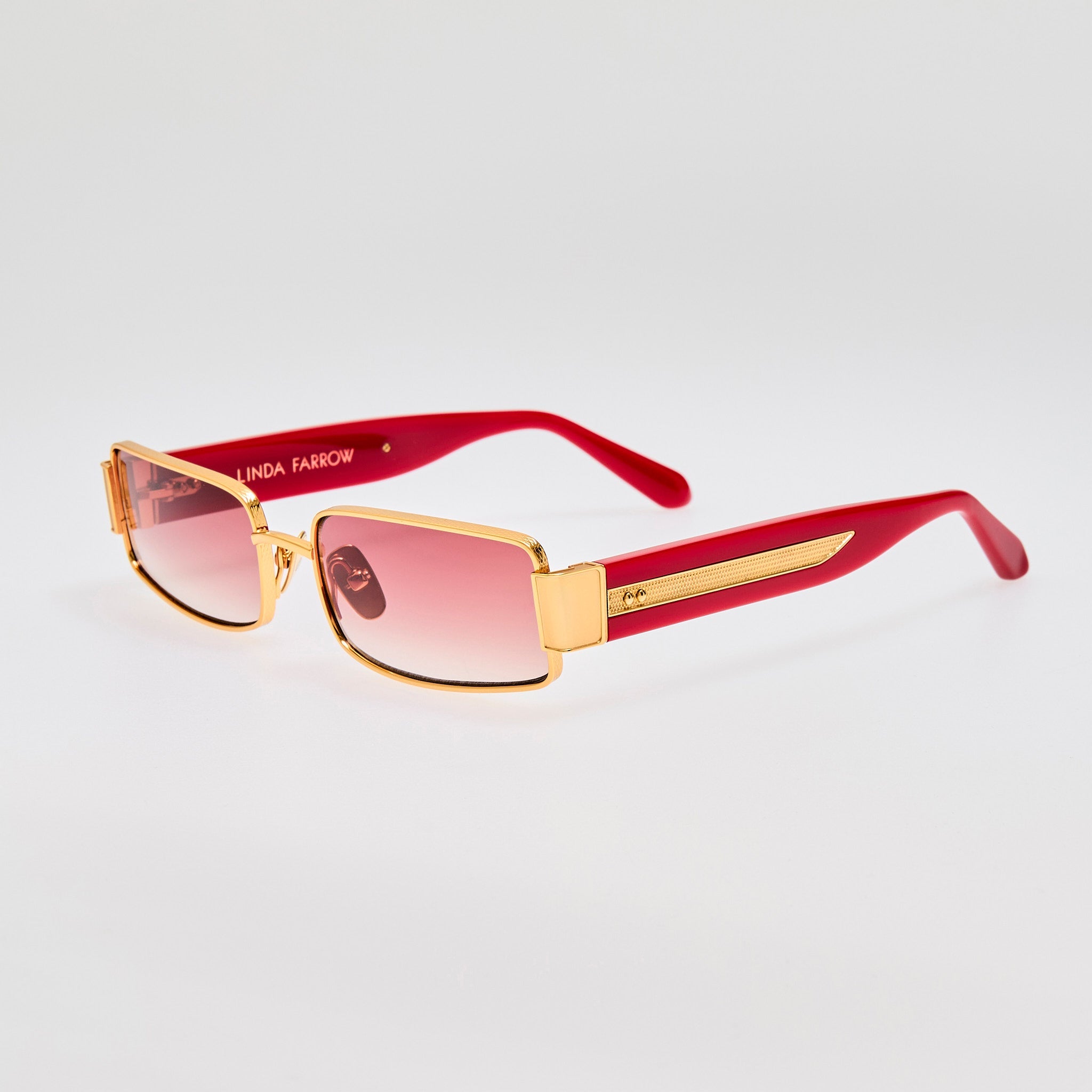 Kaia Sunglasses in Red and Gold