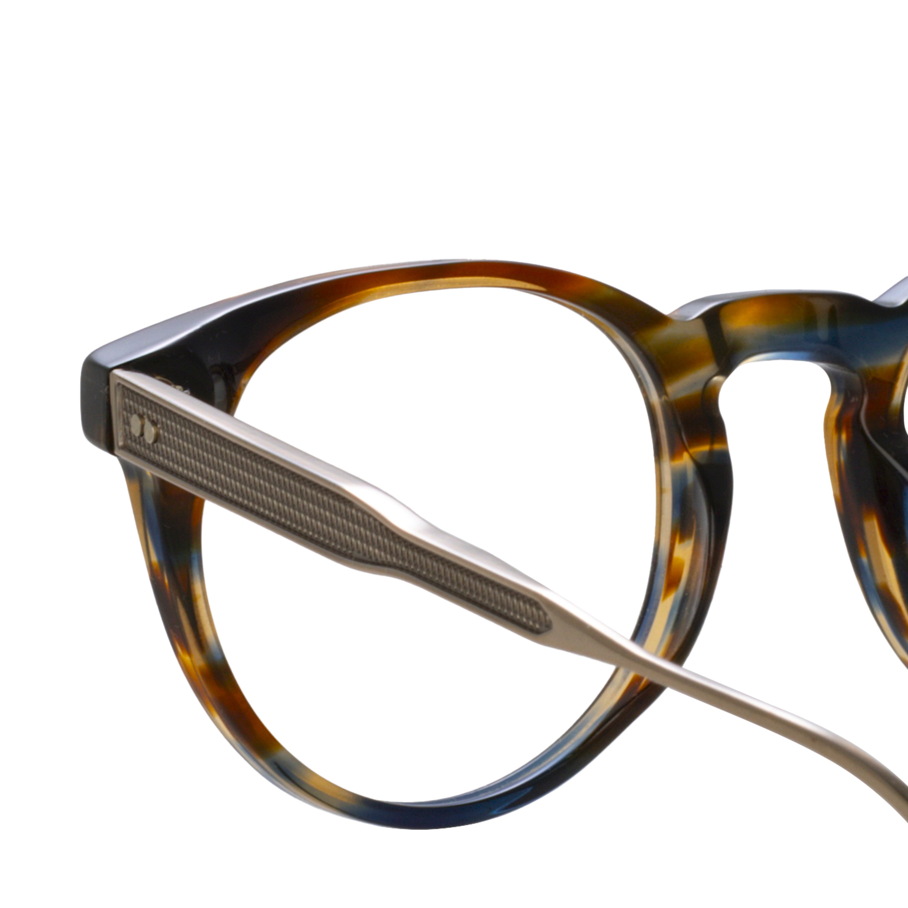 Men's Kaan Oval Optical Frame in Earth Horn