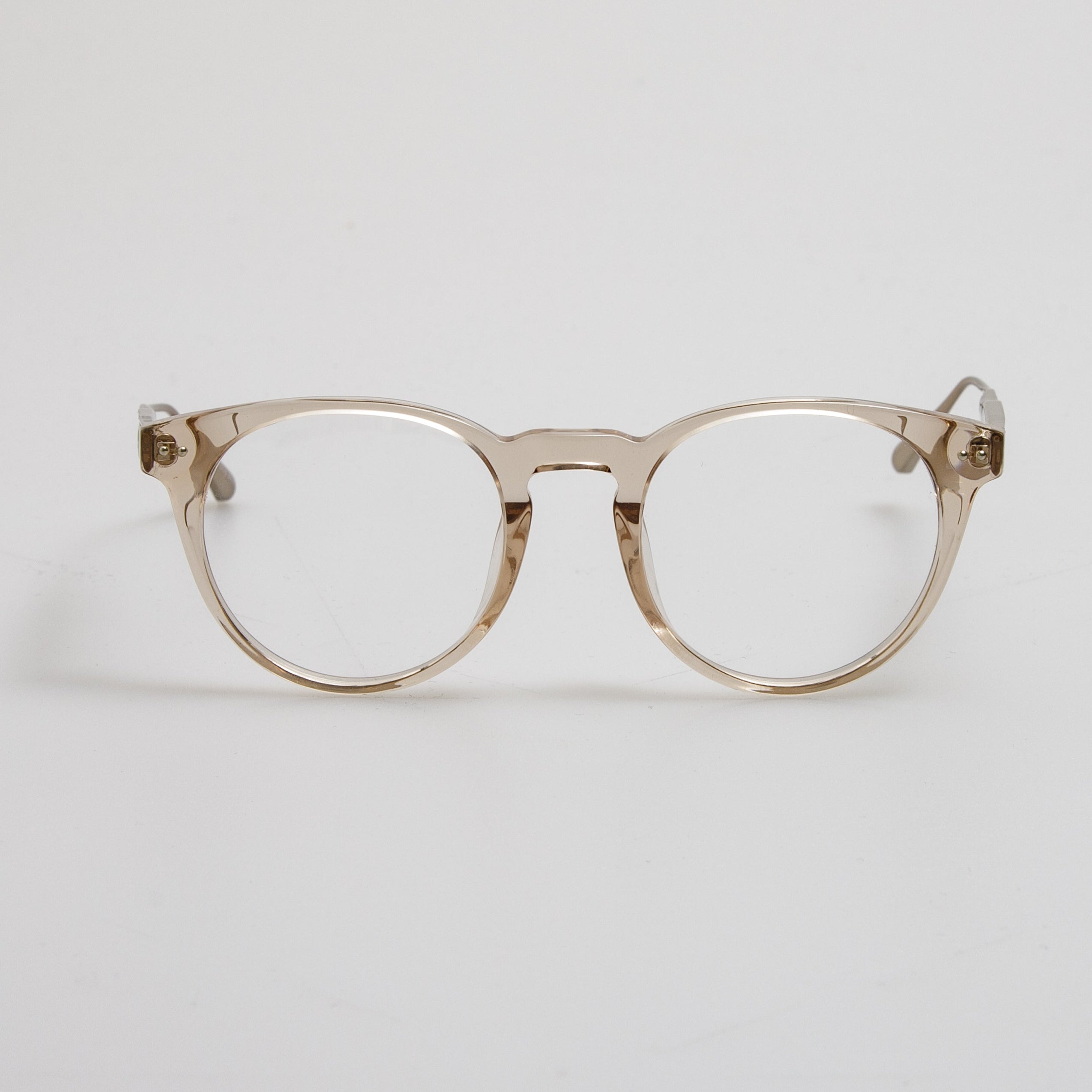 Kaan Oval Optical Frame in 22K Light Gold