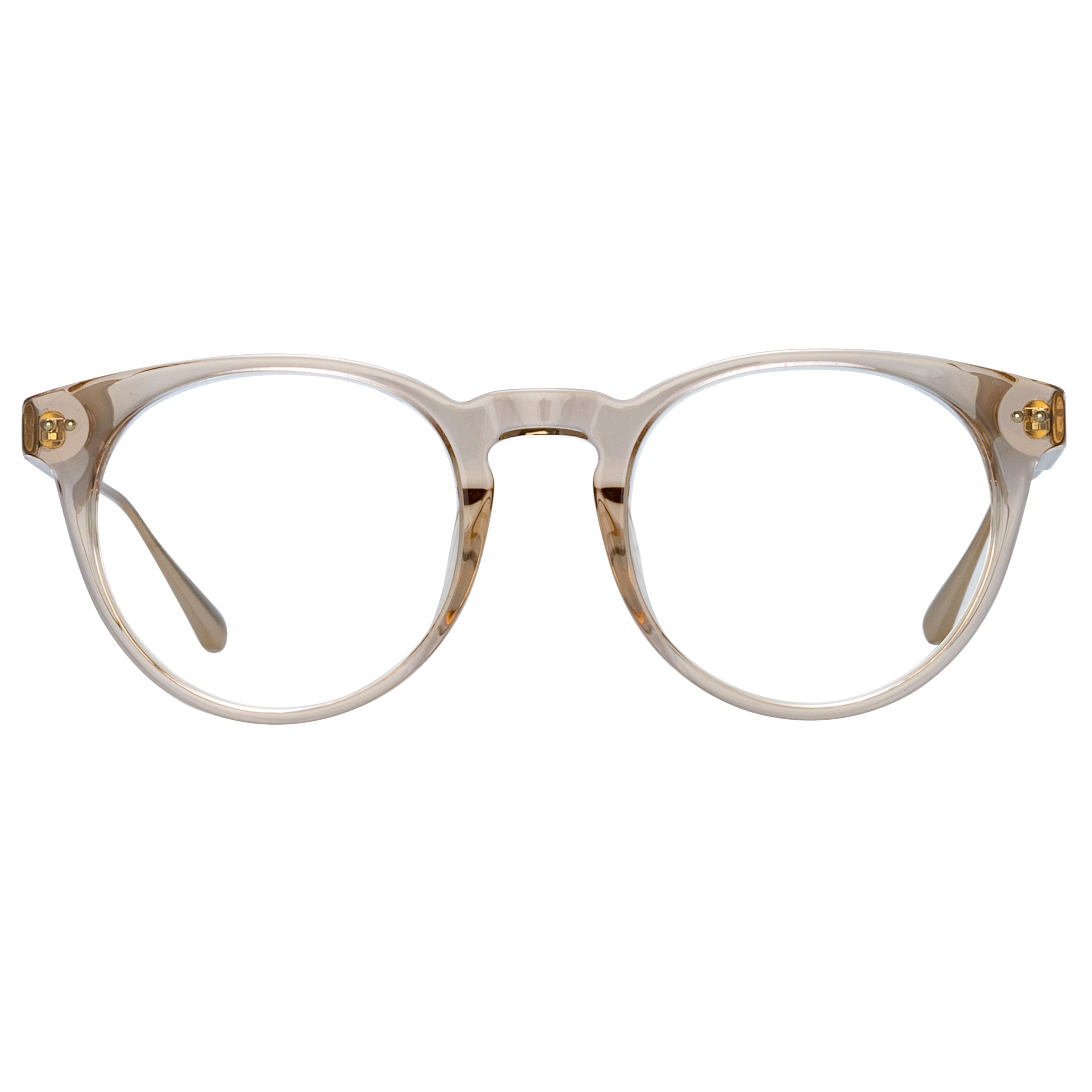 Kaan Oval Optical Frame in Light Gold