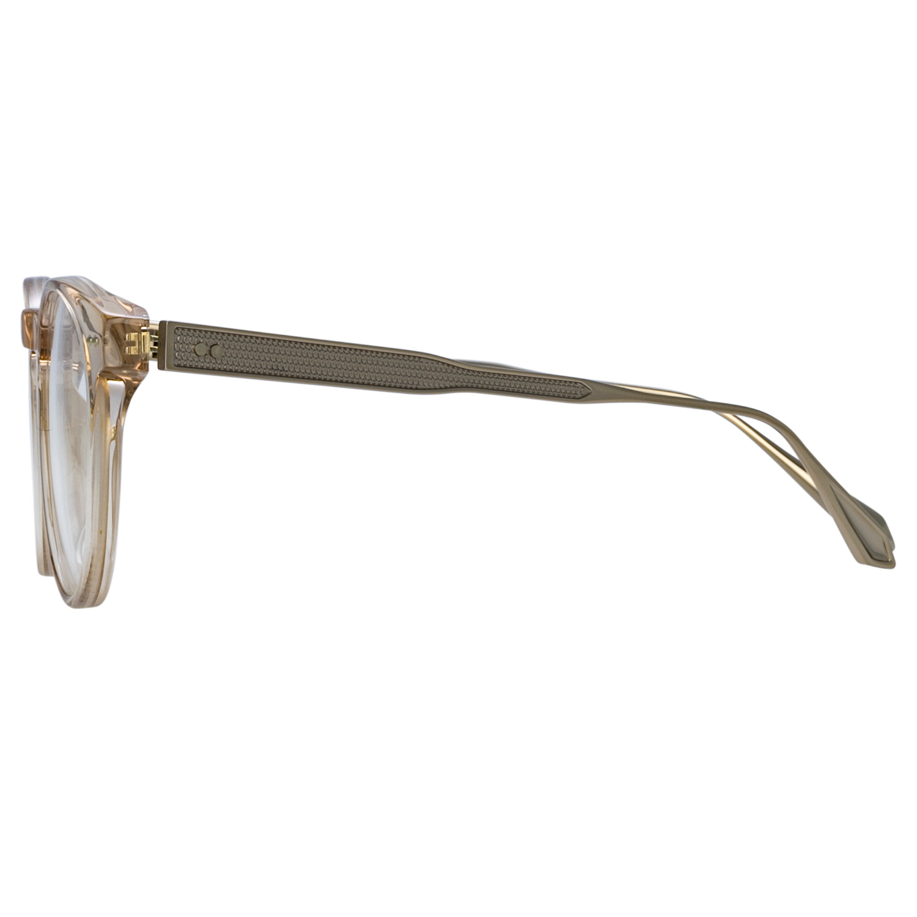 Kaan Oval Optical Frame in Light Gold