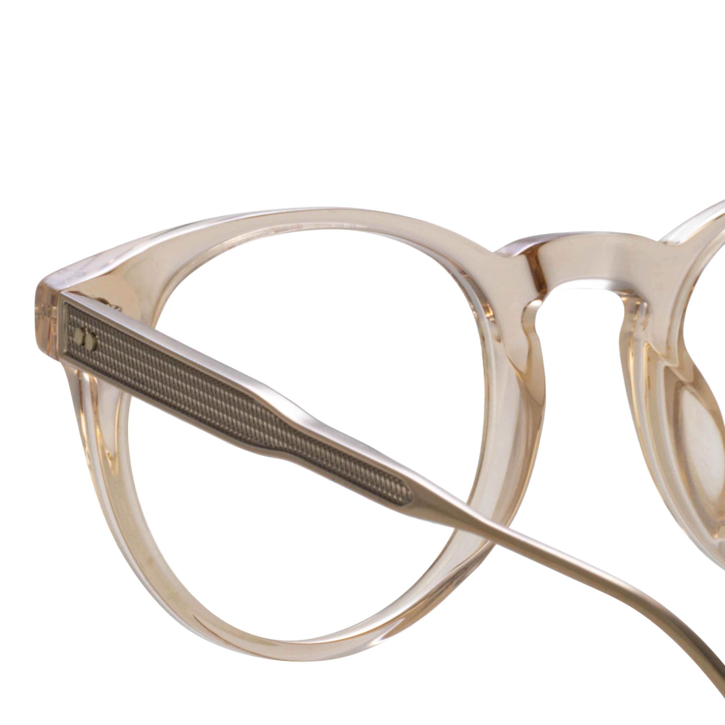 Kaan Oval Optical Frame in Light Gold