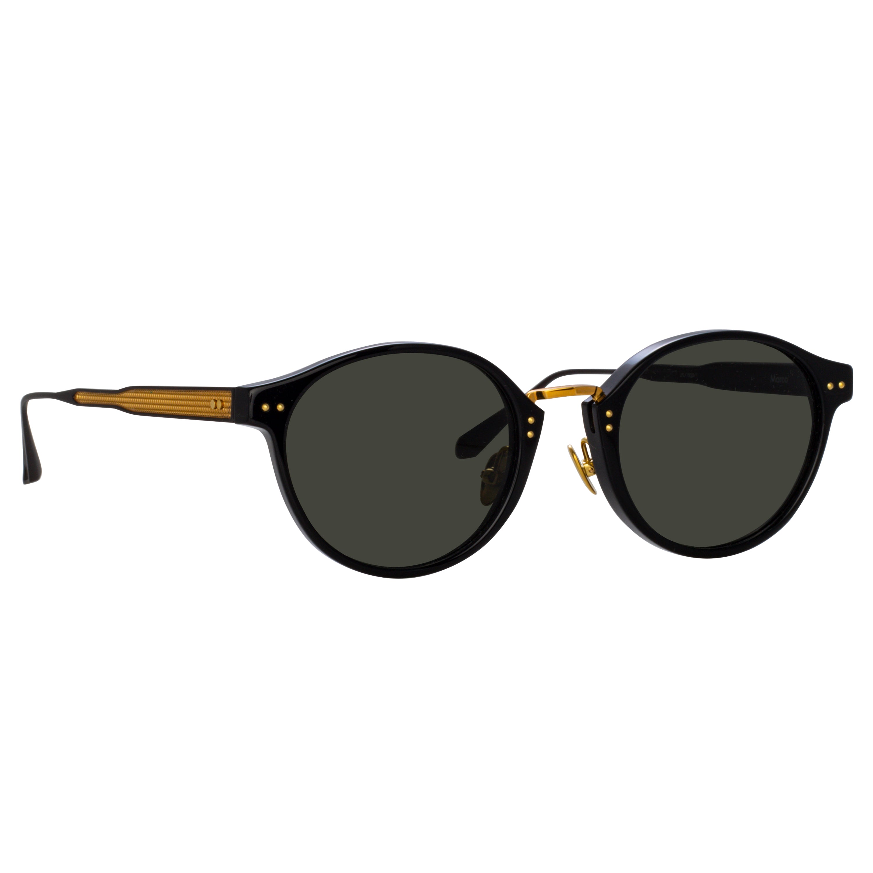 Marco Oval Sunglasses in Black