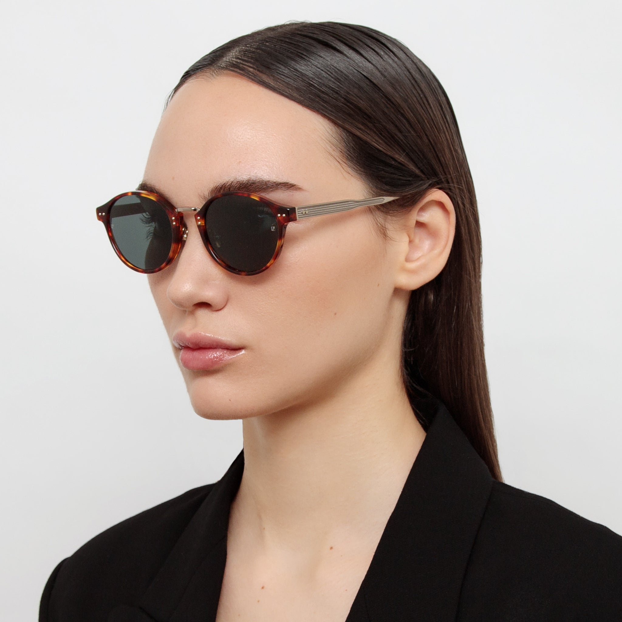 Marco Oval Sunglasses in Dark Tortoiseshell