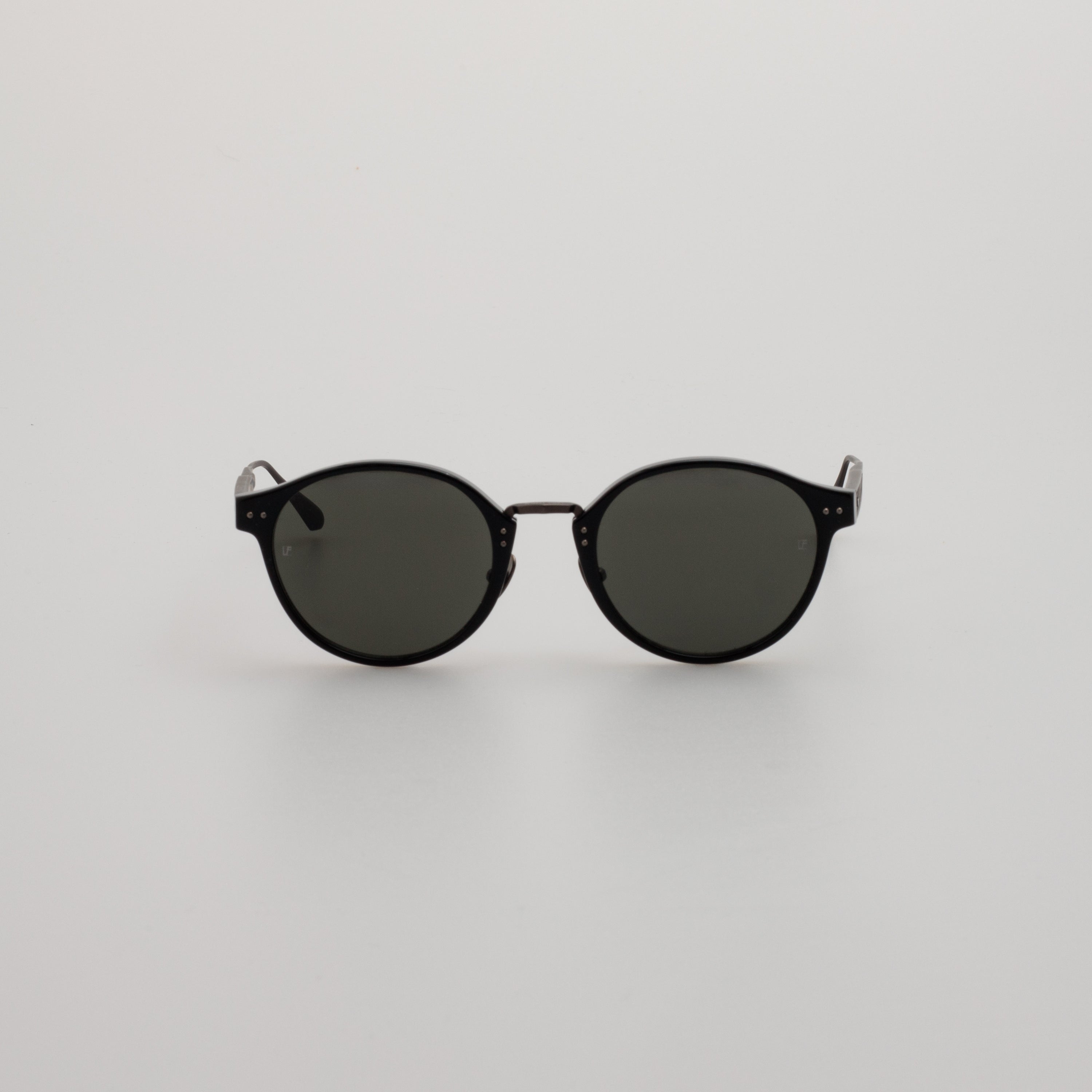 Marco Oval Sunglasses in Black Matt Nickel