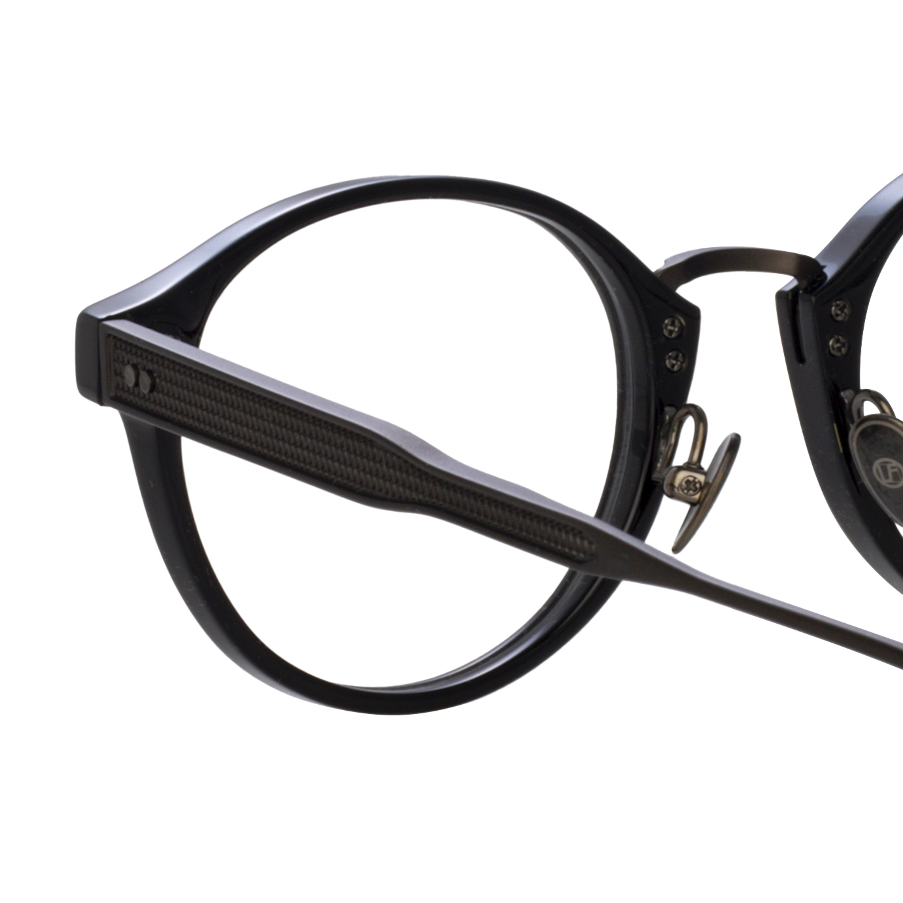 Marco Oval Optical Frame in Black and Matt Nickel