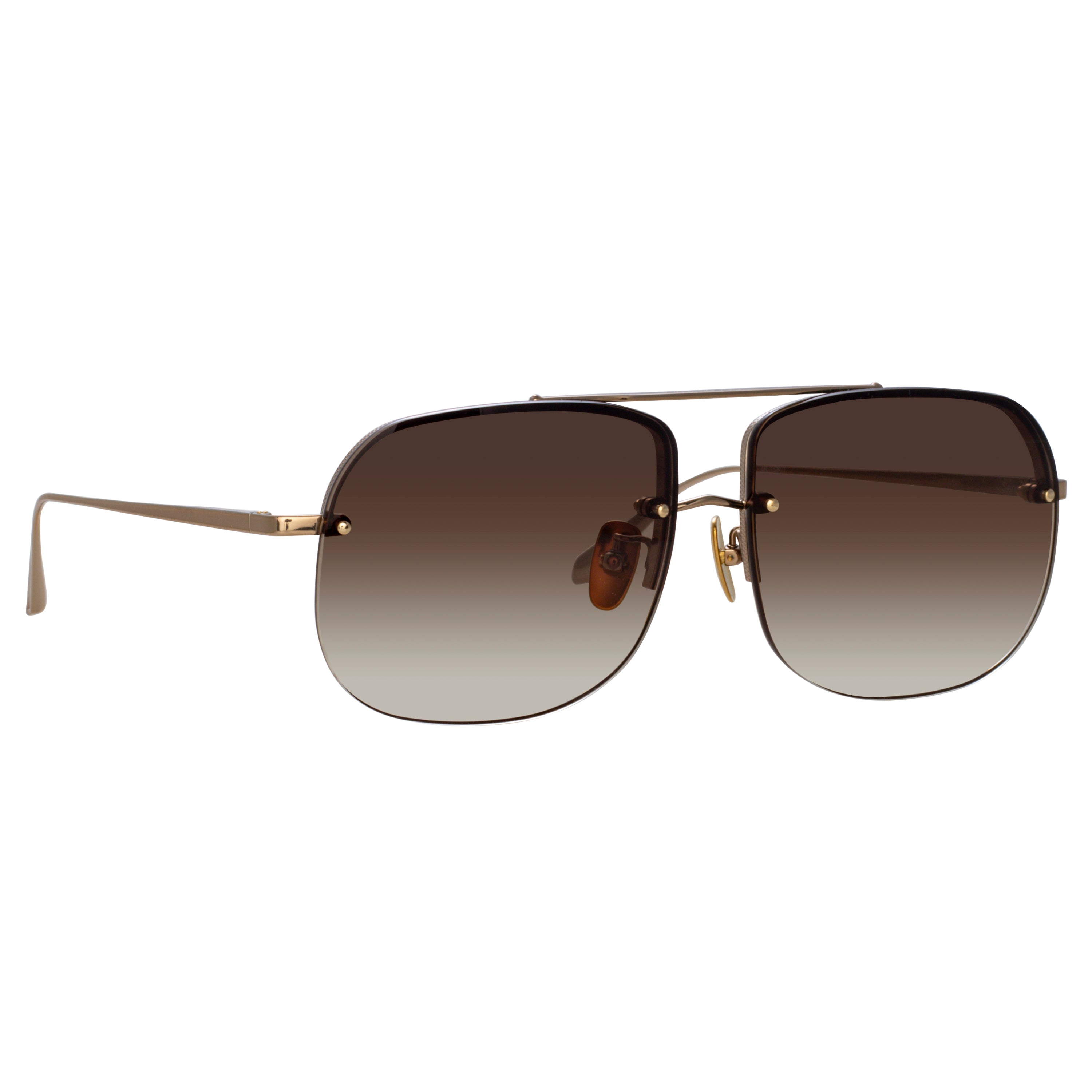 Seren Aviator Sunglasses in Light Gold