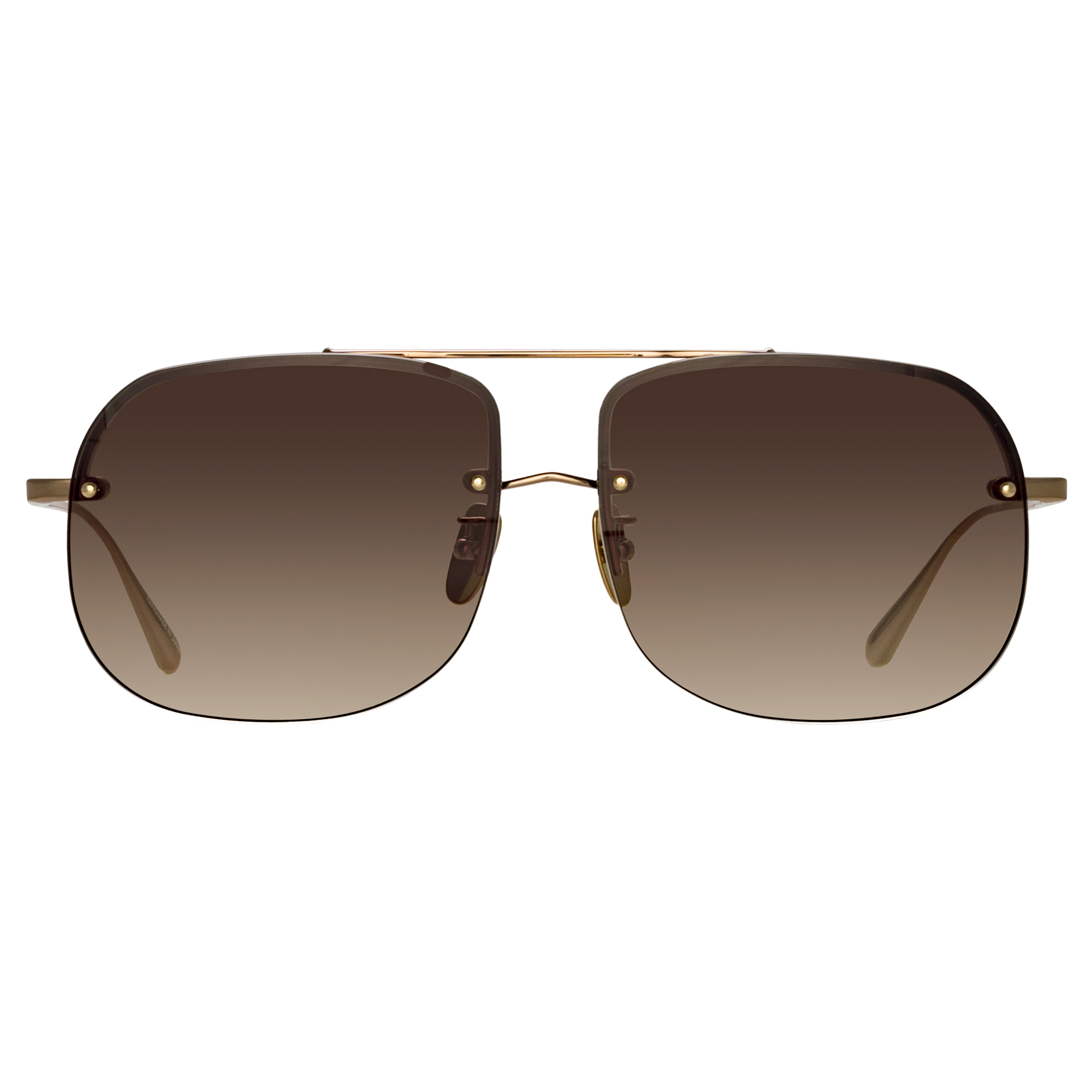 Seren Aviator Sunglasses in Light Gold