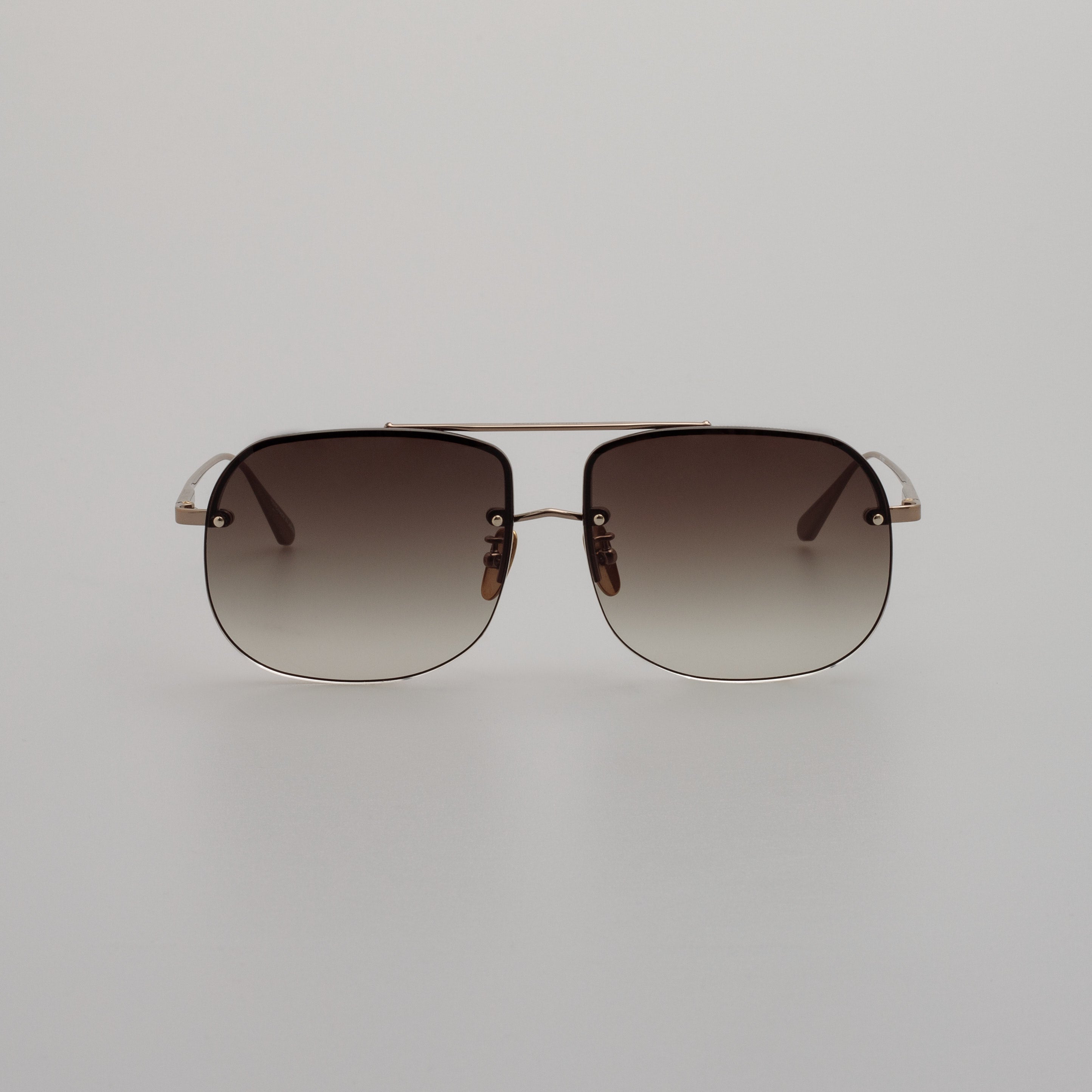 Men's Seren Aviator Sunglasses in Light Gold