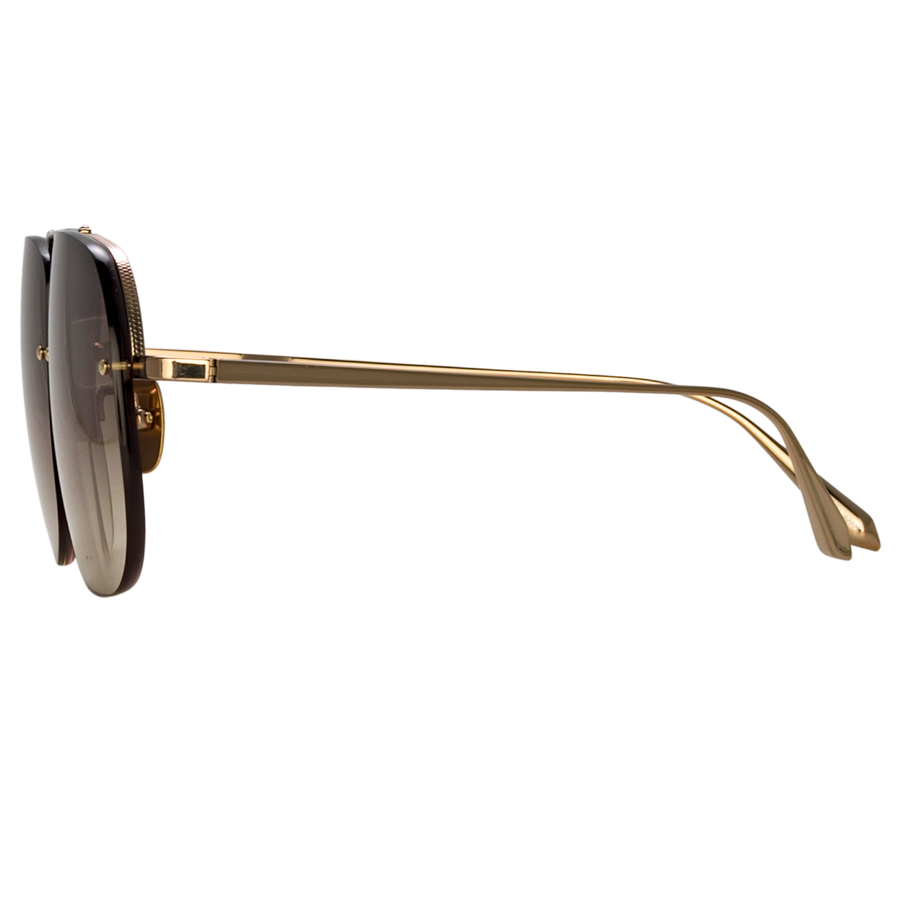 Seren Aviator Sunglasses in Light Gold