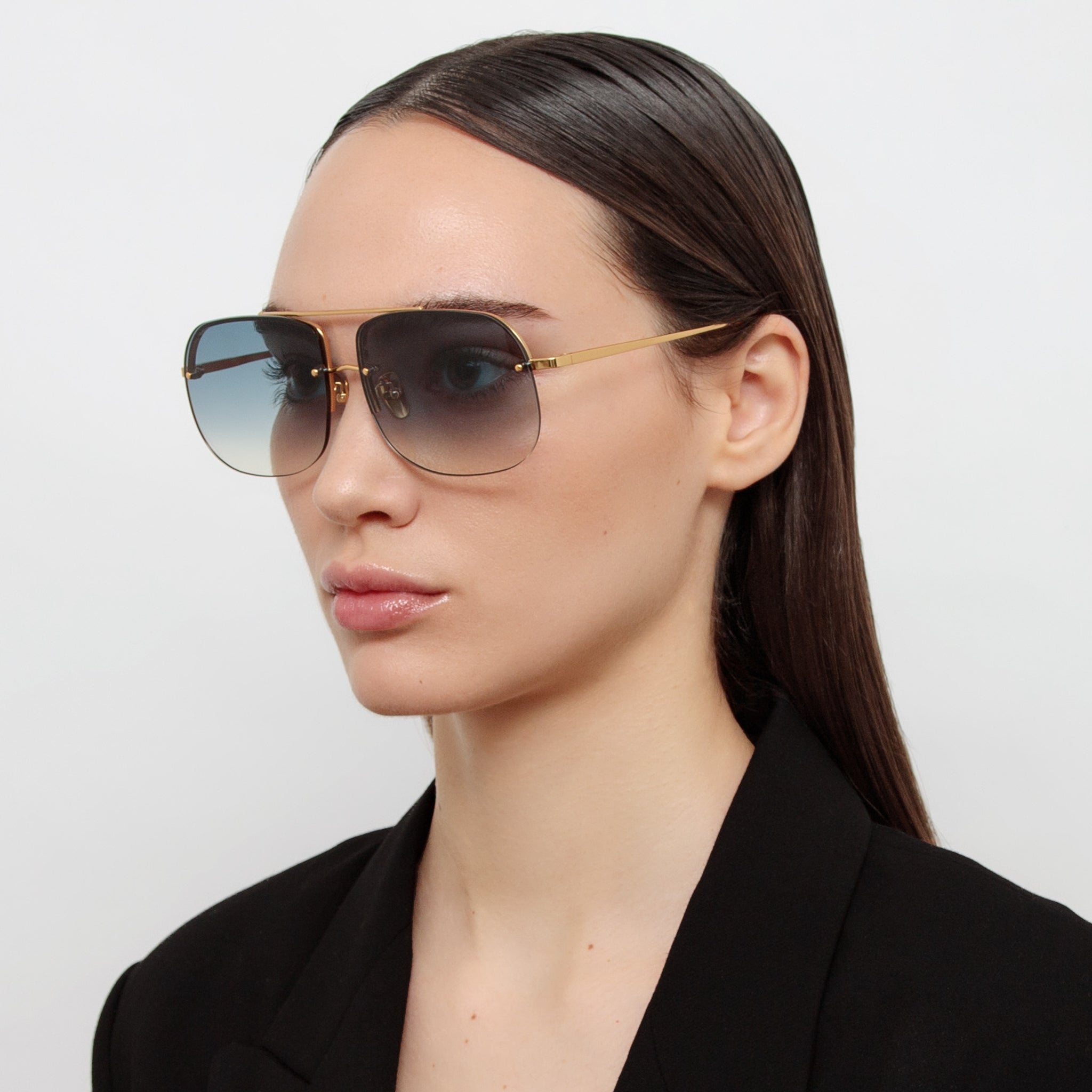 Seren Aviator Sunglasses in Aqua