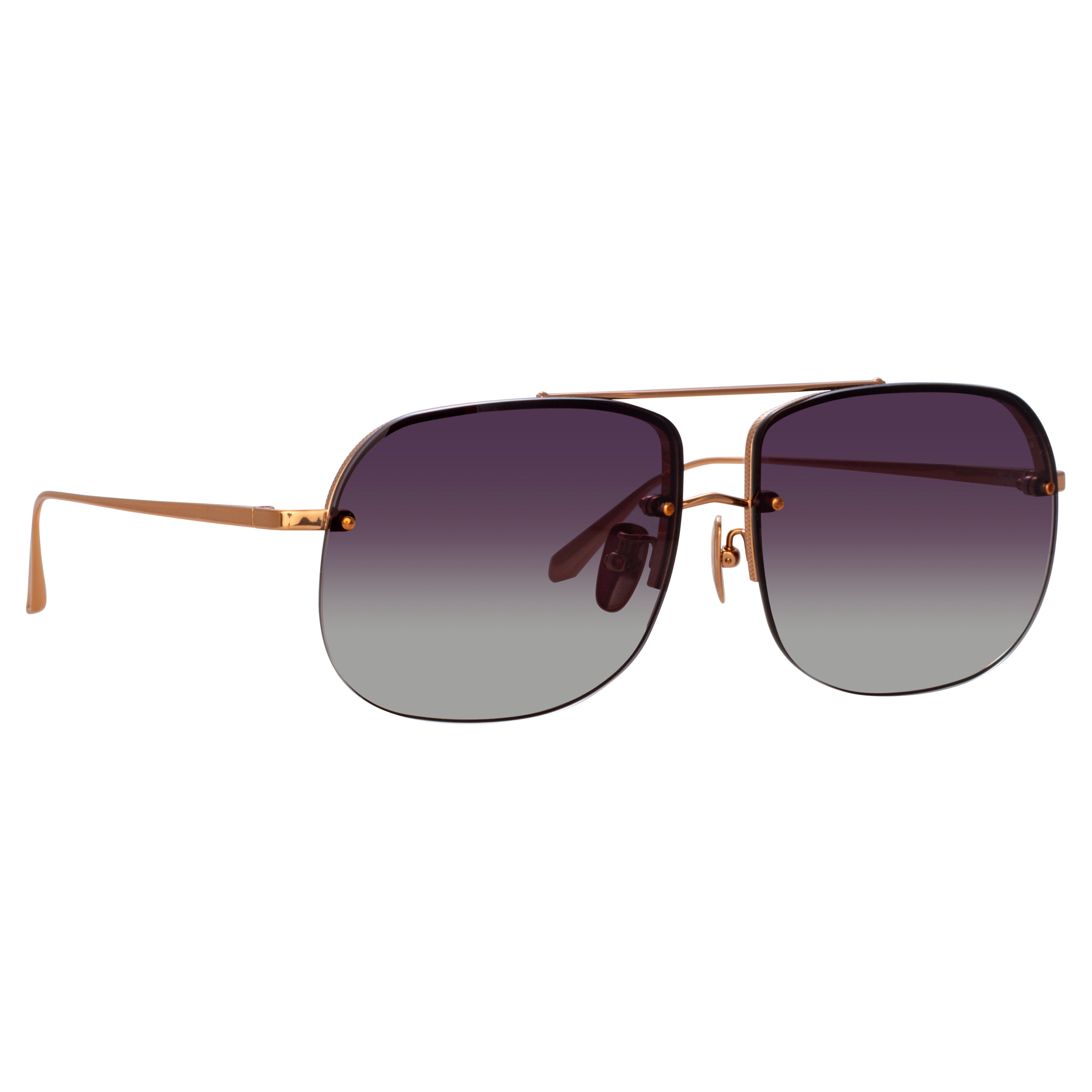 Seren Aviator Sunglasses in Rose Gold