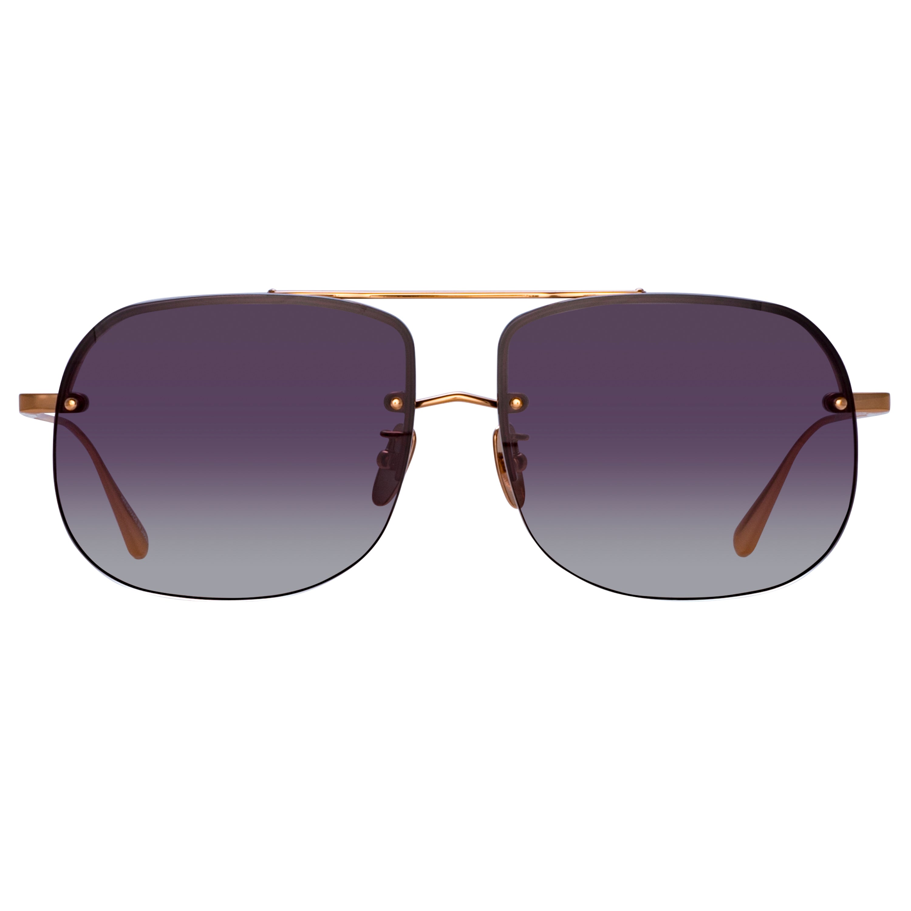 Seren Aviator Sunglasses in Rose Gold