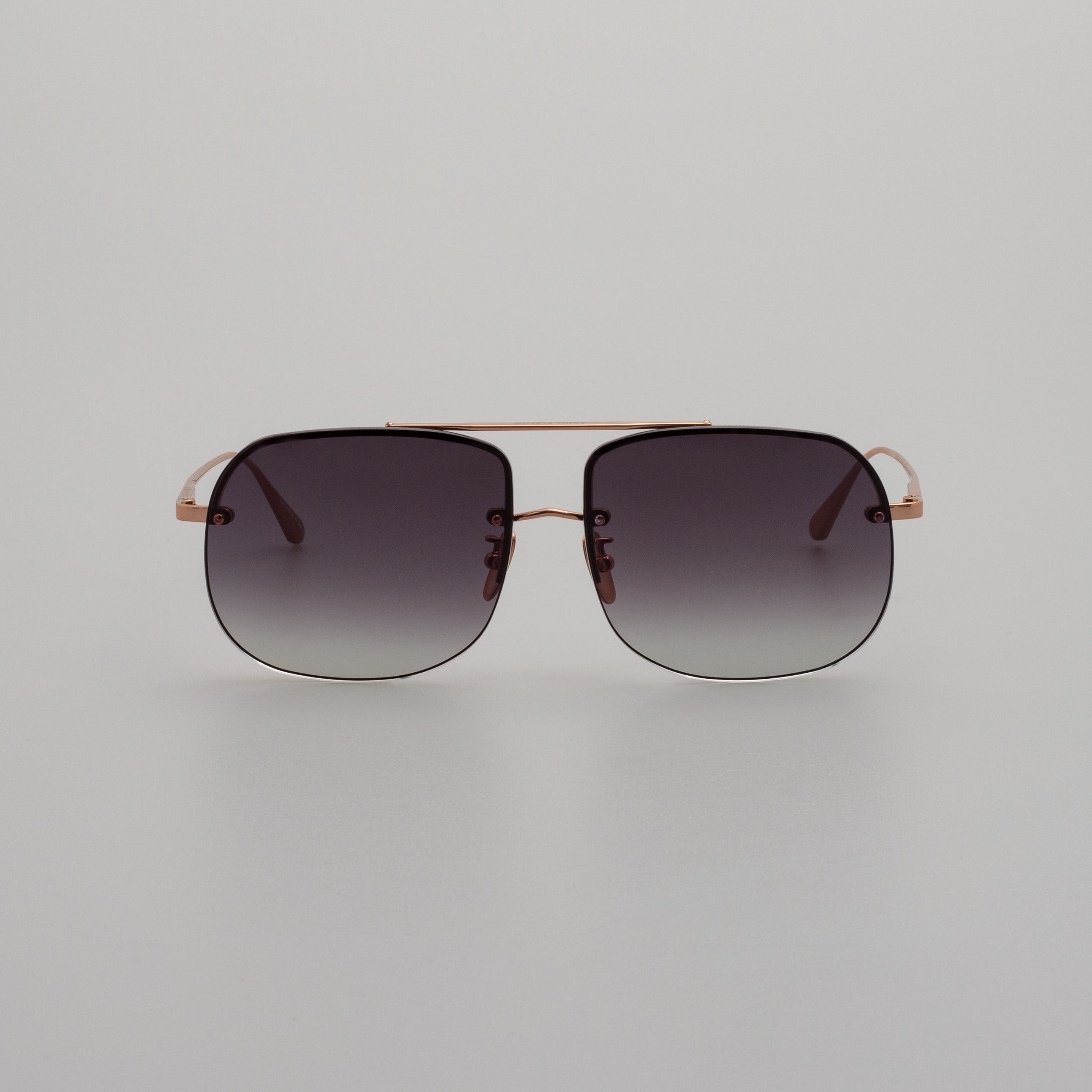 Men's Seren Aviator Sunglasses in Rose Gold