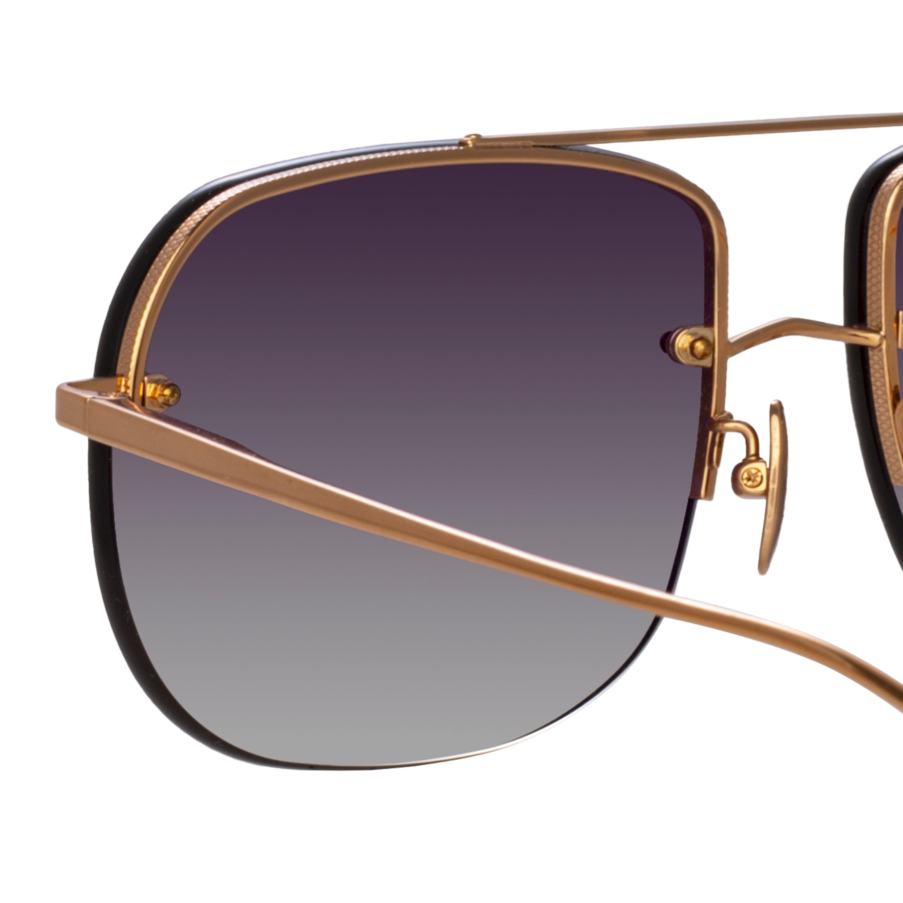 Seren Aviator Sunglasses in Rose Gold