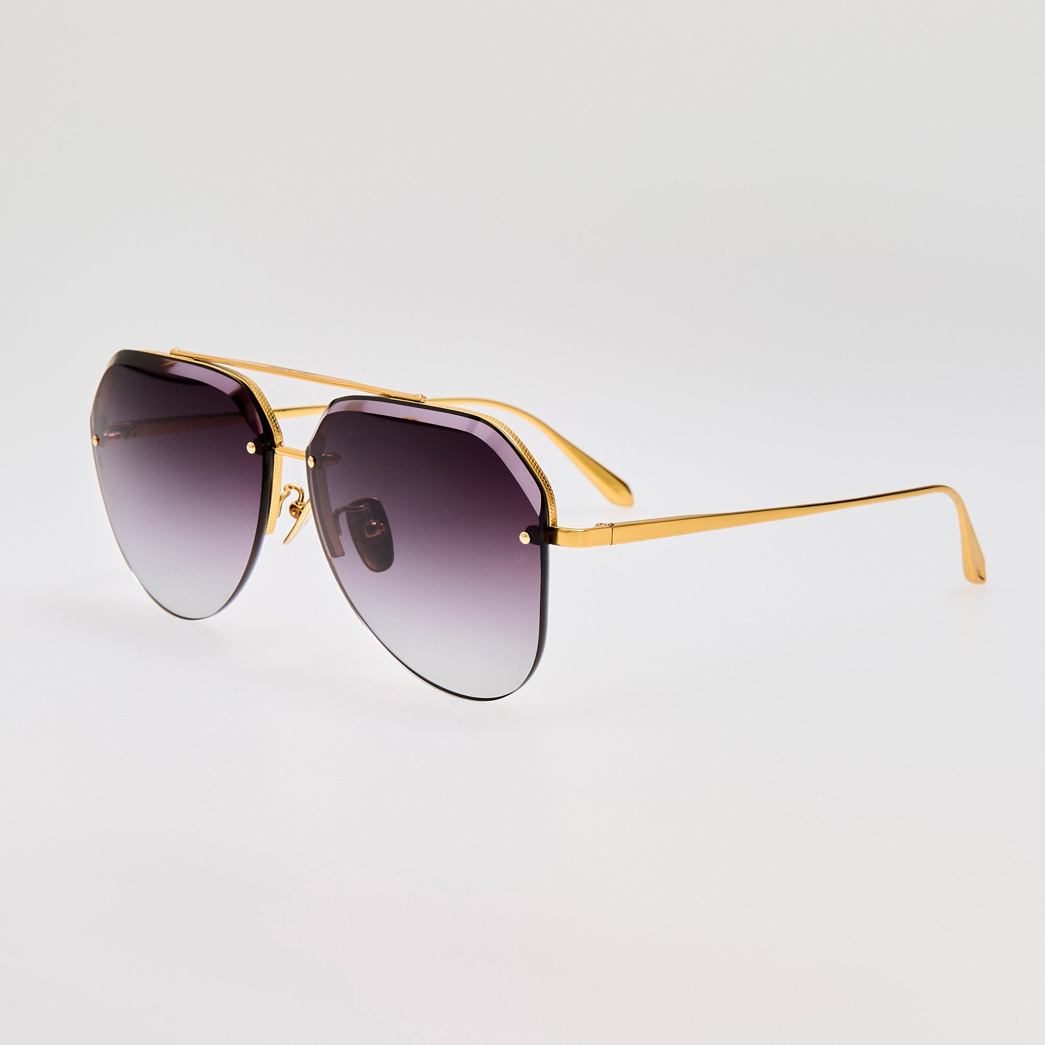 Quynh Sunglasses in Grey and Gold