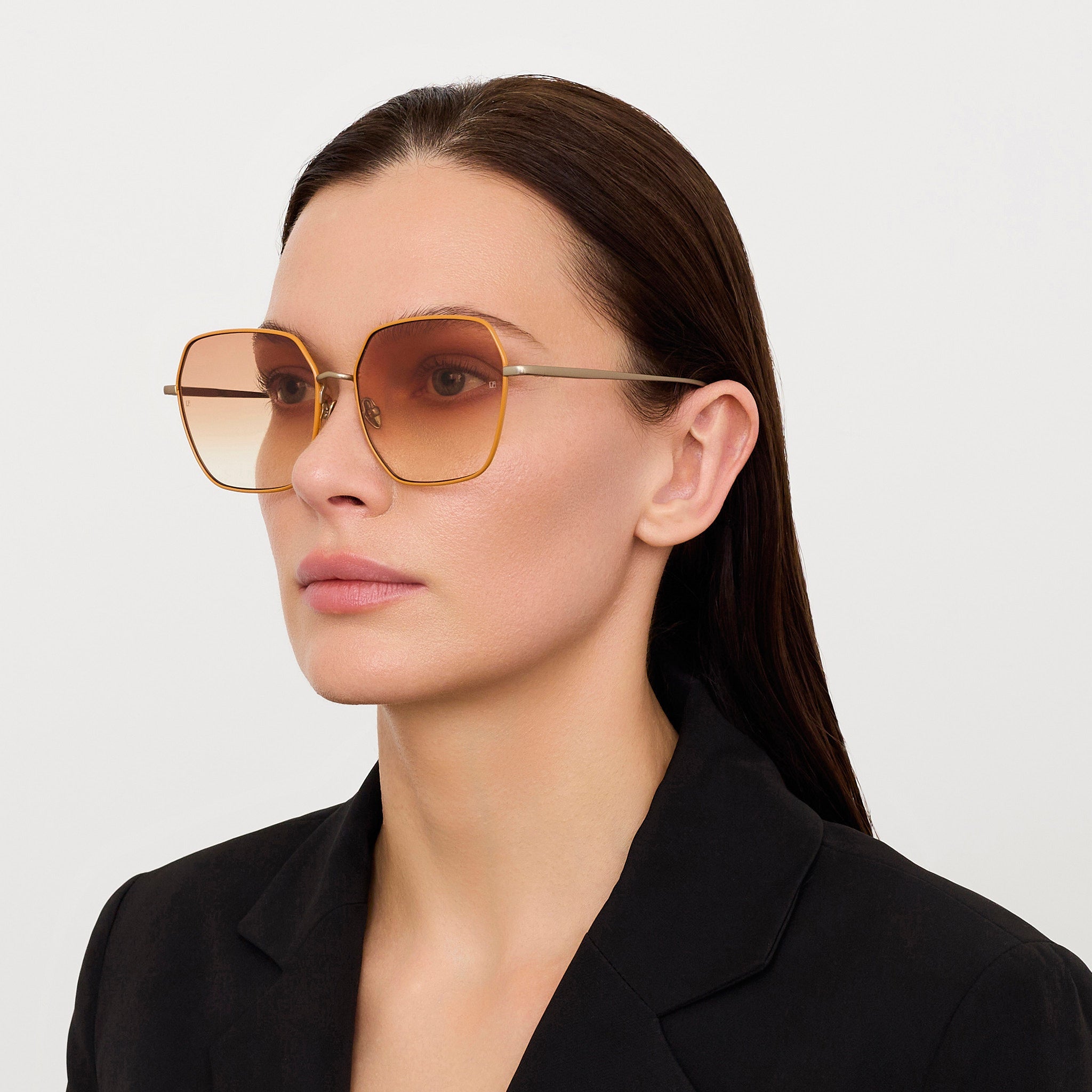 Darcie Sunglasses in Camel and Gold