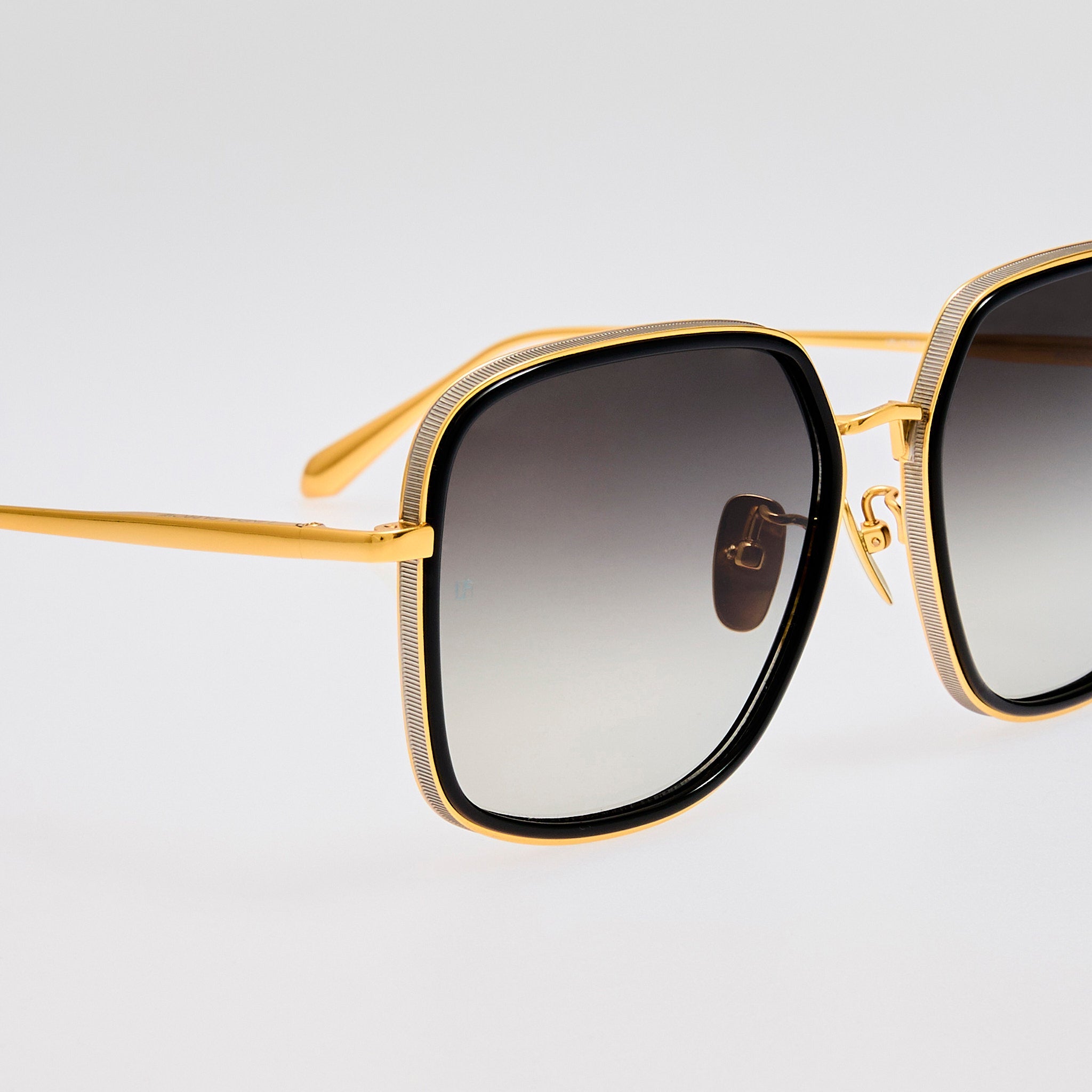 Alicia Sunglasses in Black and Gold