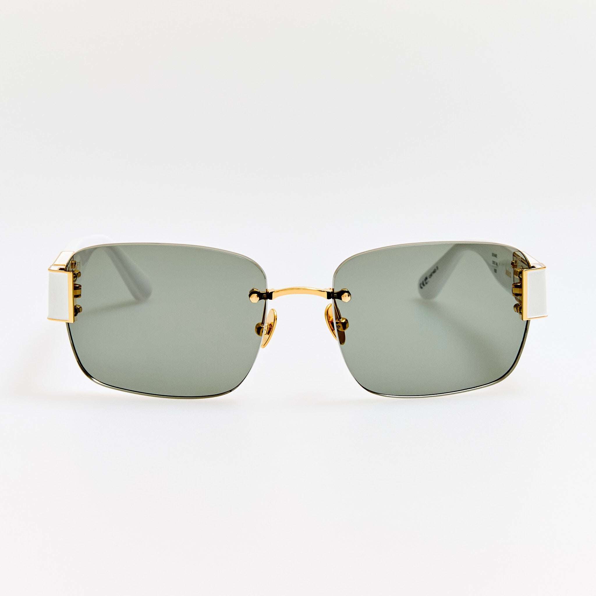 Jessica Sunglasses in White and Grey