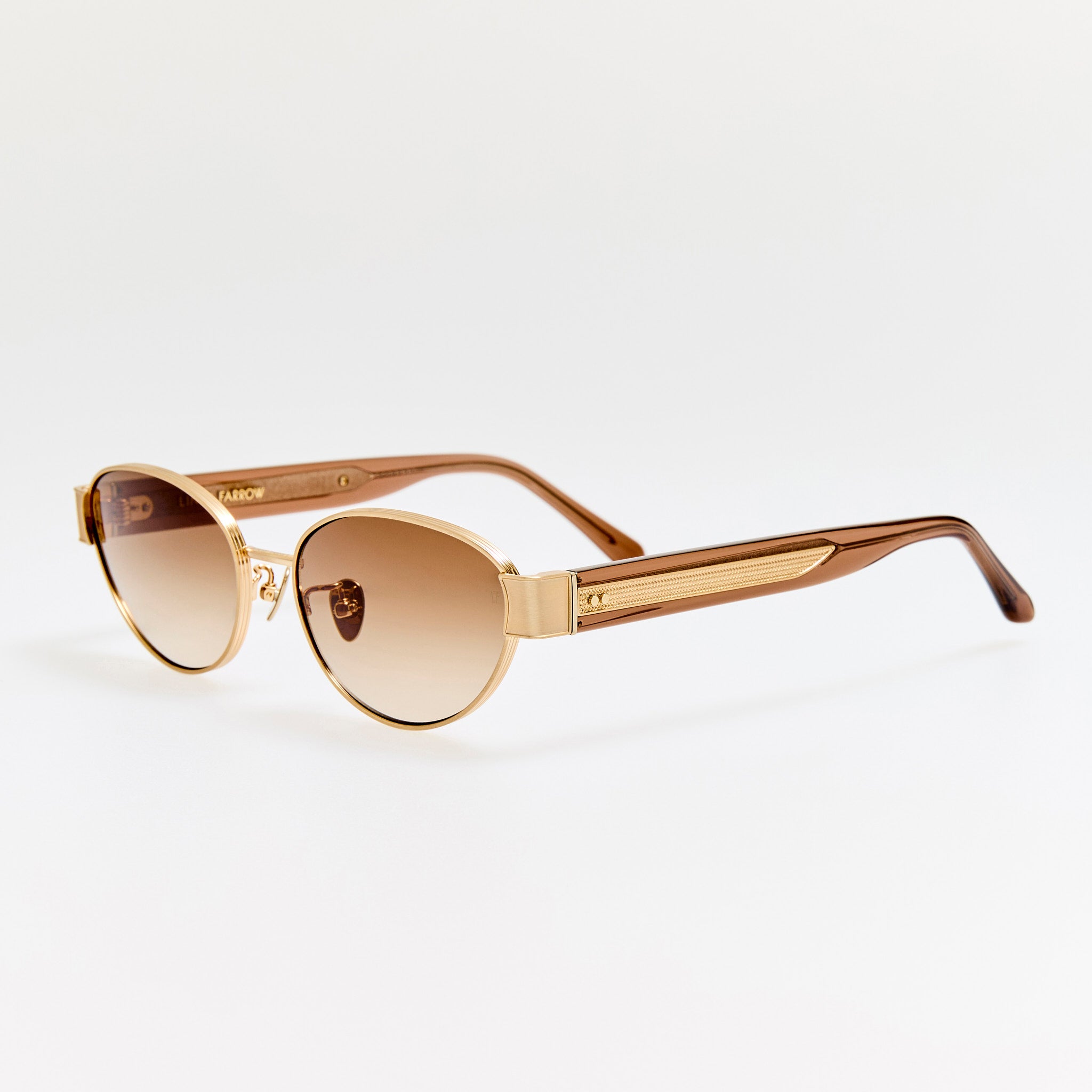 Sheri Sunglasses in Matt Champagne and Mocha