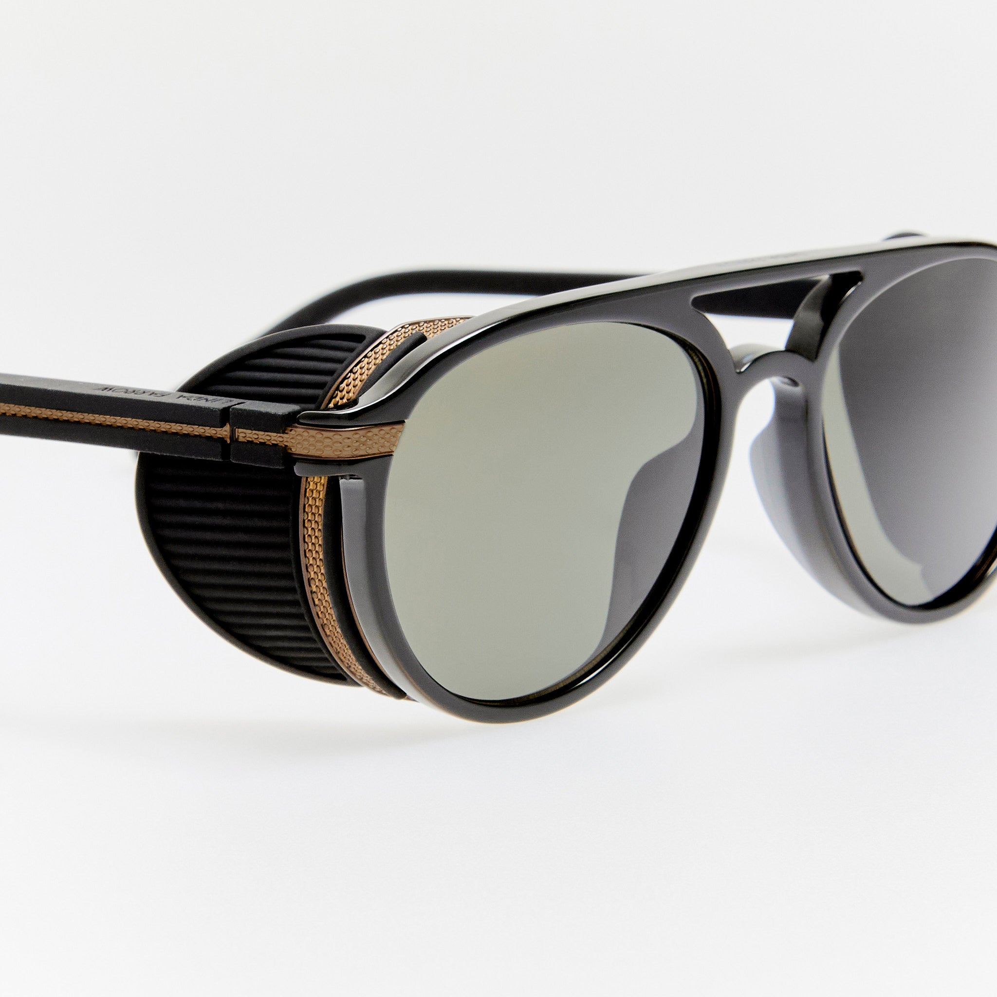 Sutton Sunglasses in Black Nickel and Black