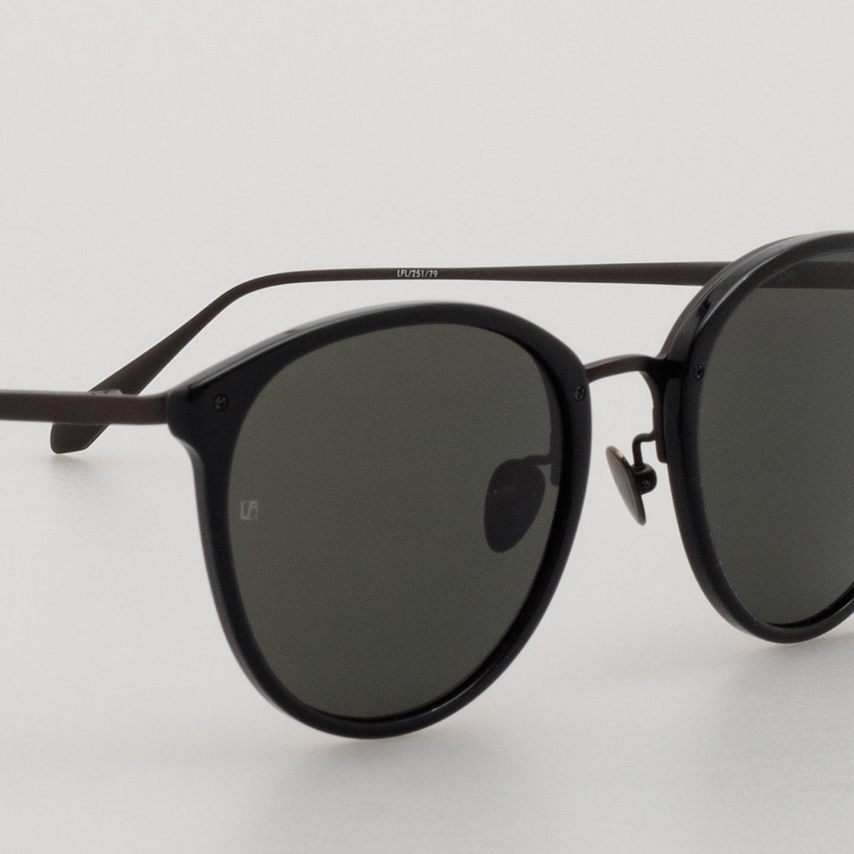 Calthorpe Sunglasses in Black and Matt Nickel