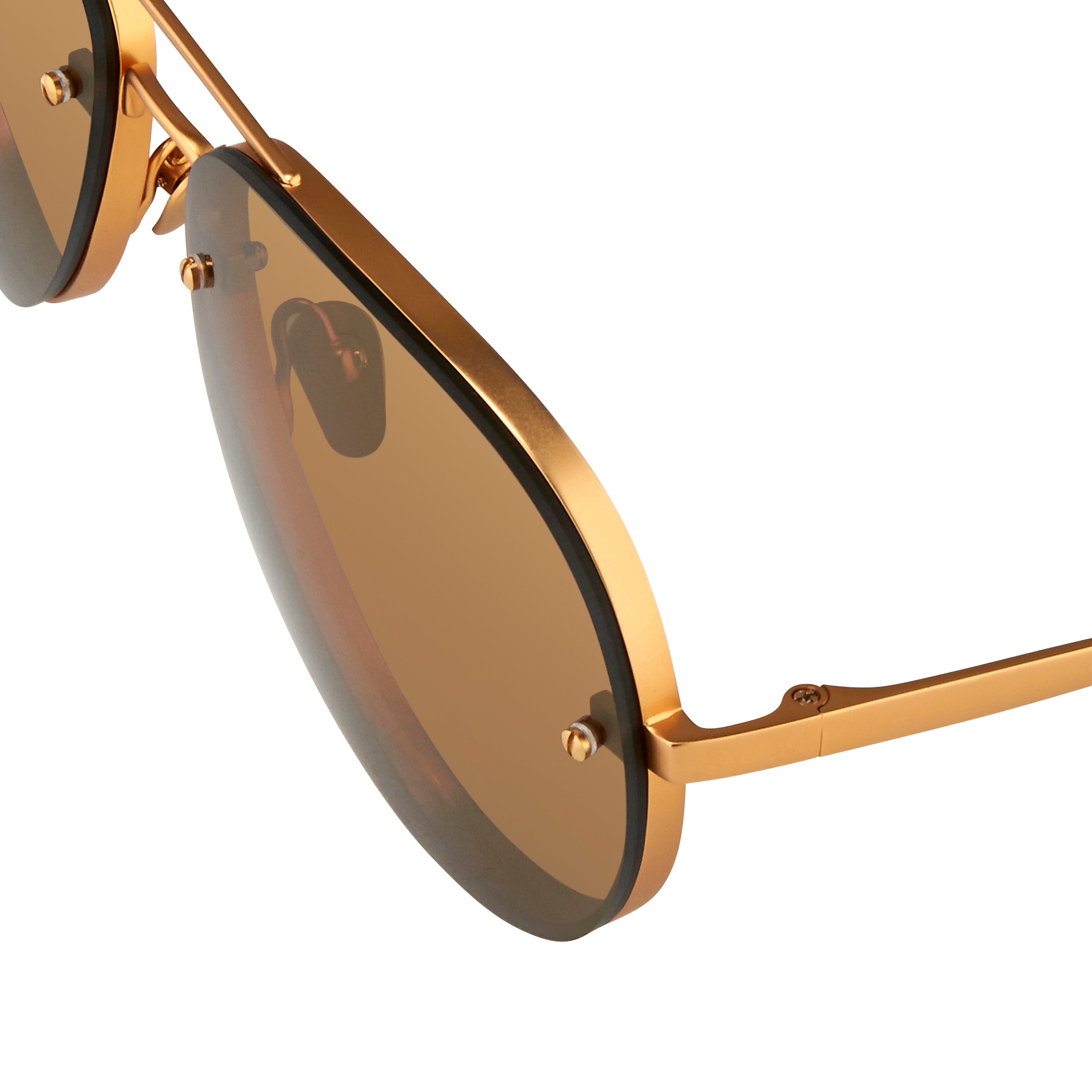 Linda Farrow 307 C8 Aviator Sunglasses
