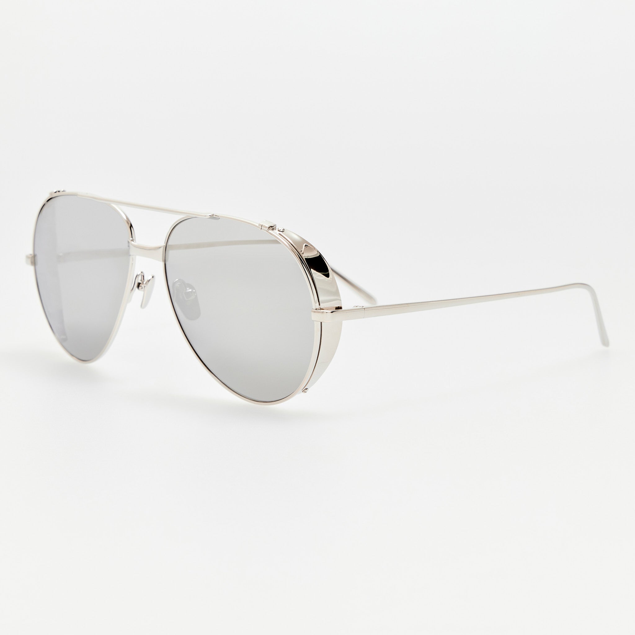 Aviator Sunglasses in 22K White Gold and Platinum