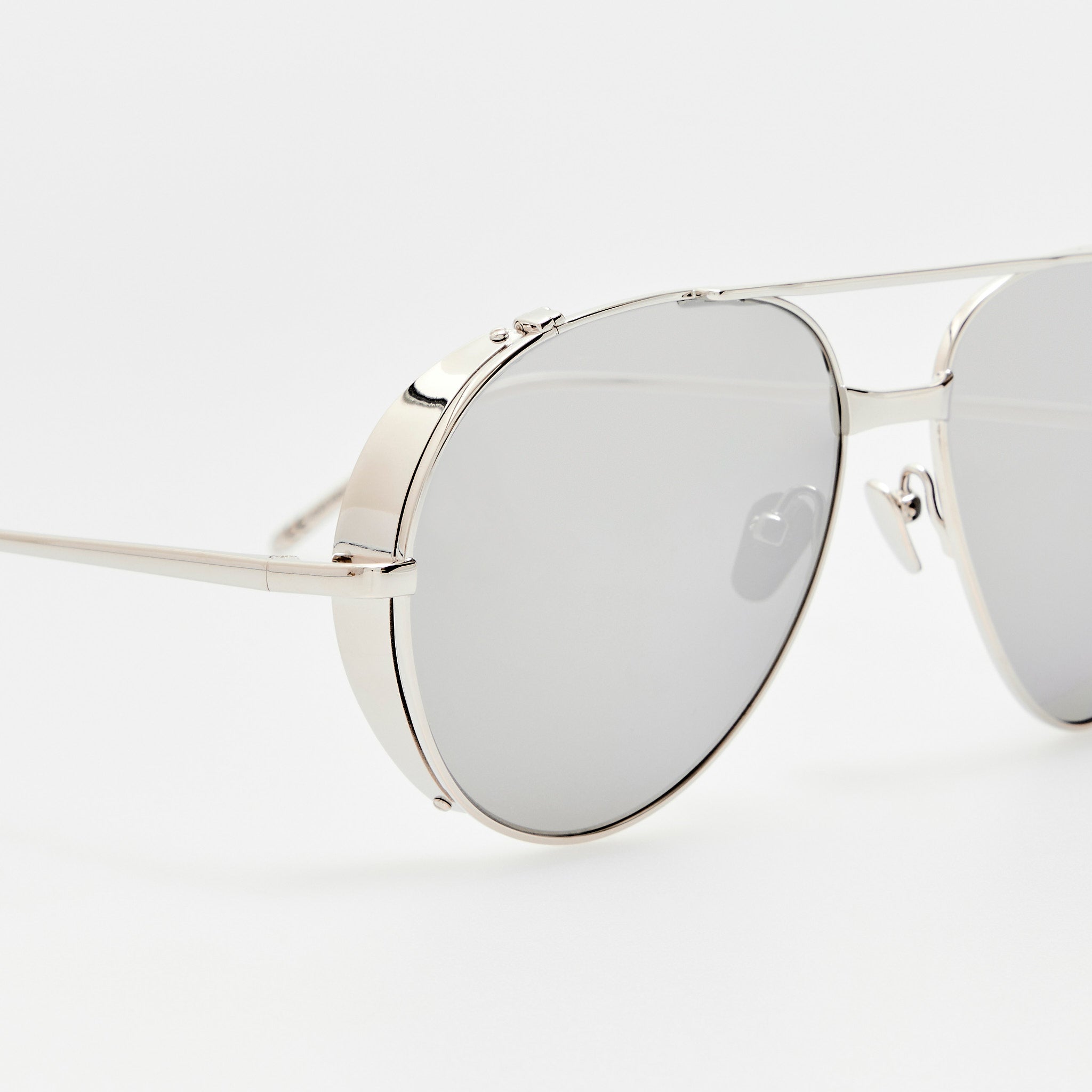 Aviator Sunglasses in 22K White Gold and Platinum
