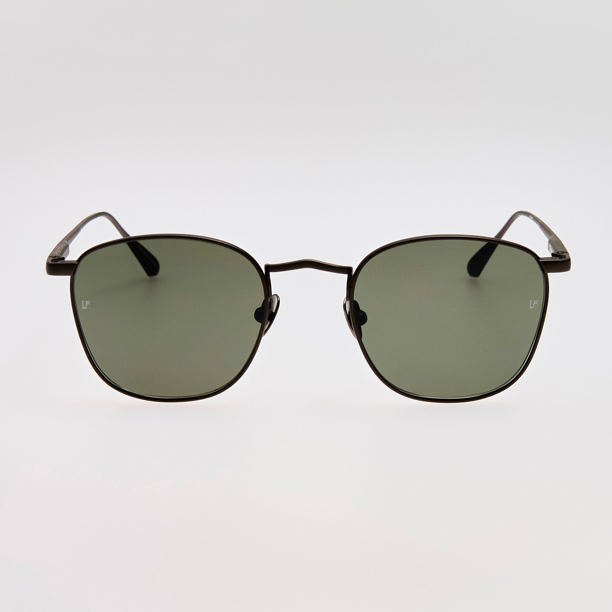 Simon Square Sunglasses in Matt Black Nickel