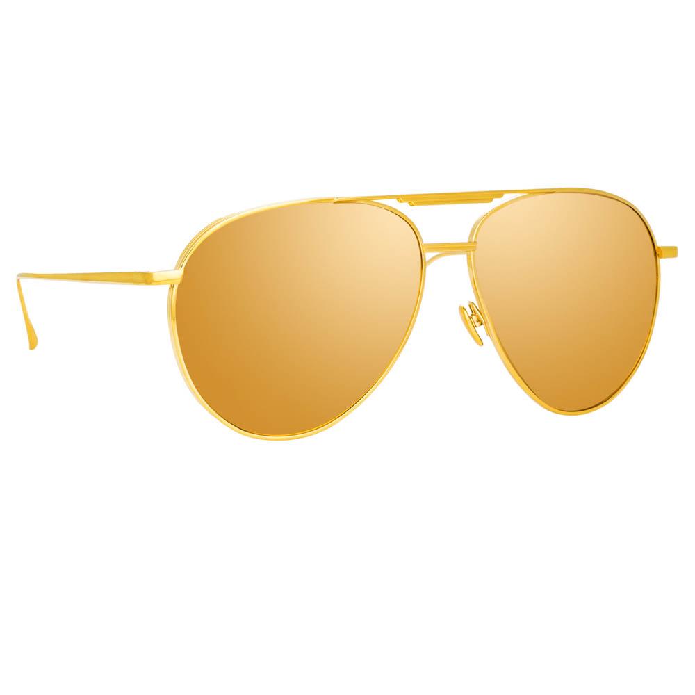 Carter Sunglasses in Yellow Gold