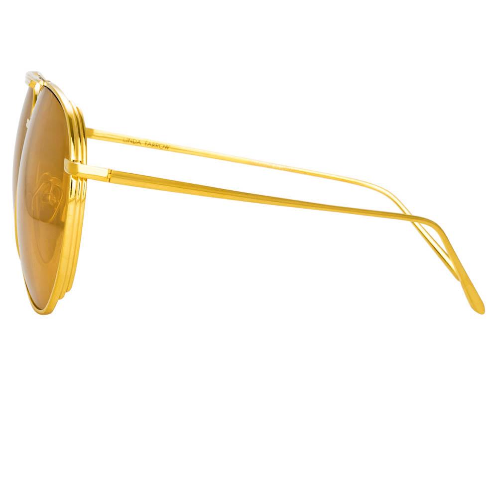 Carter Sunglasses in Yellow Gold