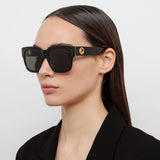 Amber Sunglasses in Black (C1)