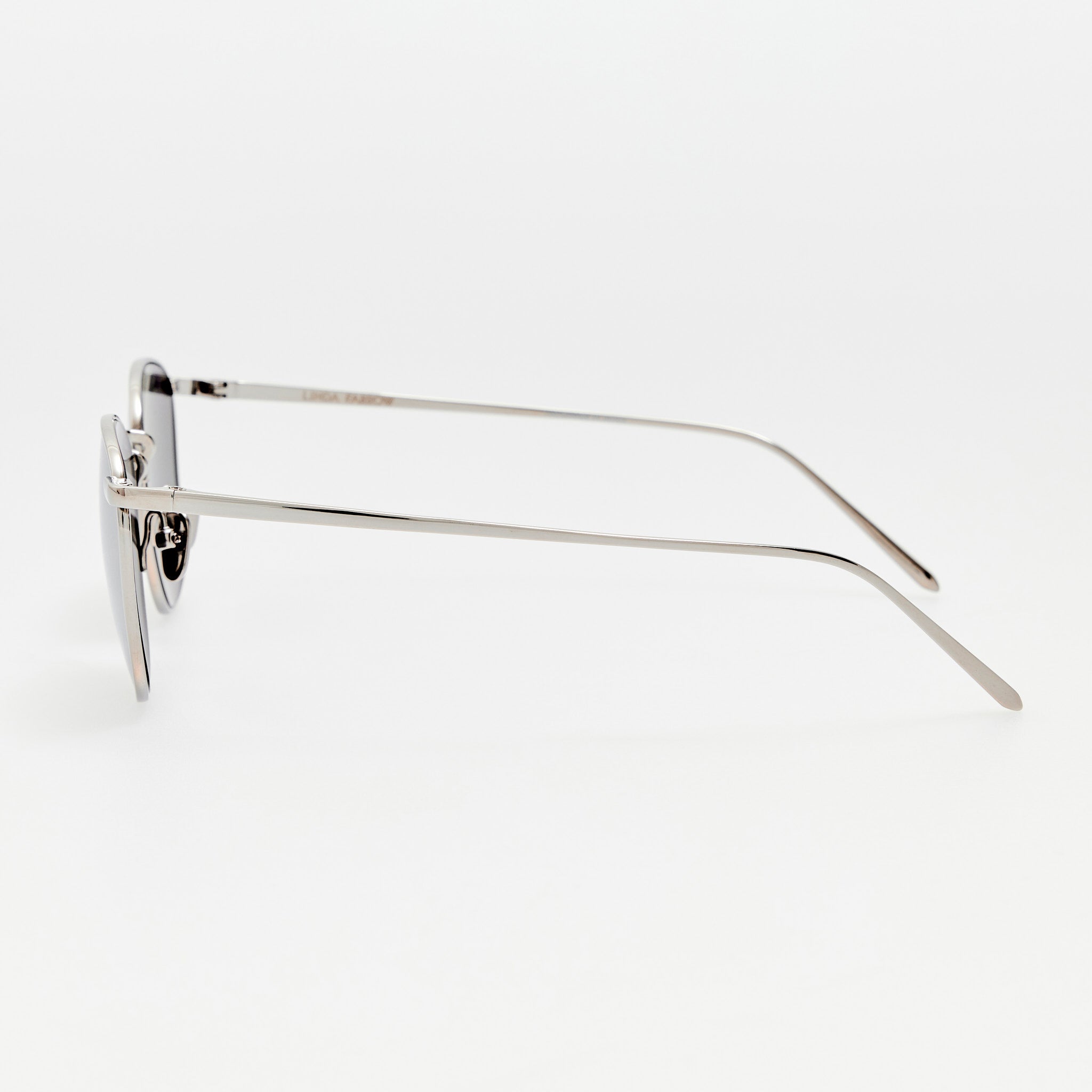 Simon Square Sunglasses in 22K White Gold and Platinum