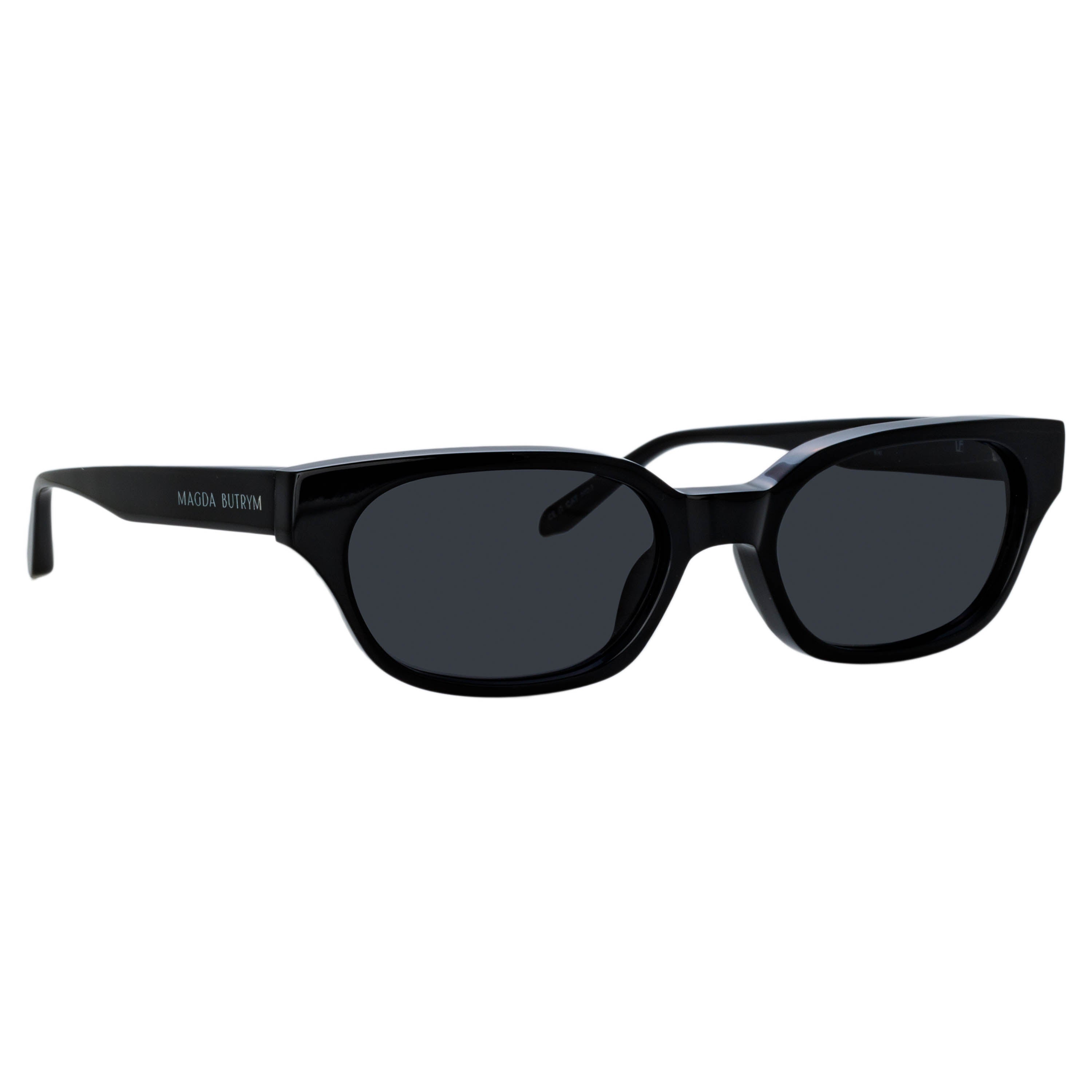 Medium Cat Eye Sunglasses in Black and Grey